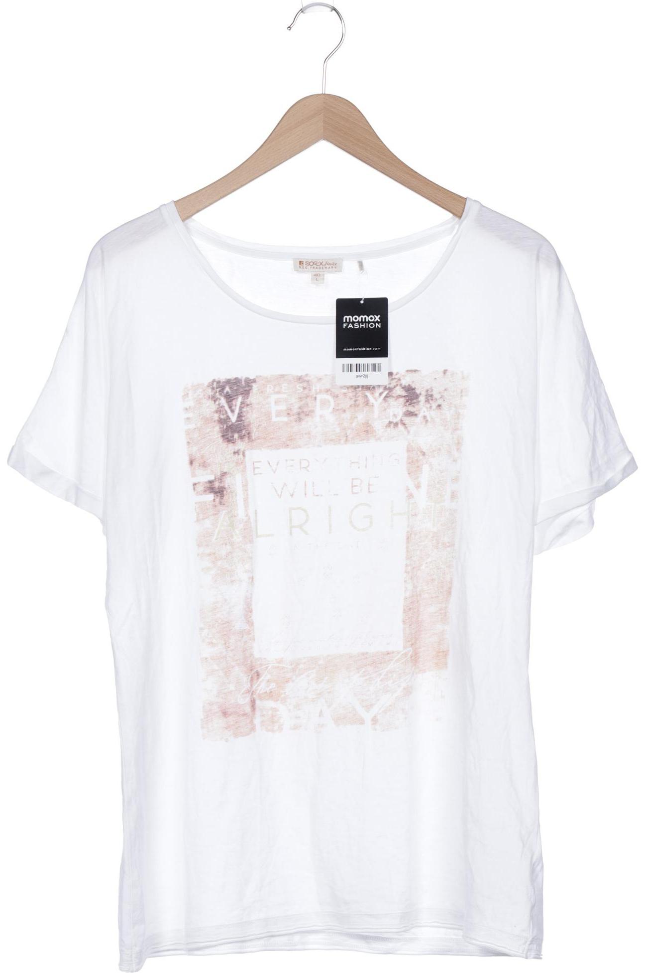 

SOCCX Damen T-Shirt, weiß