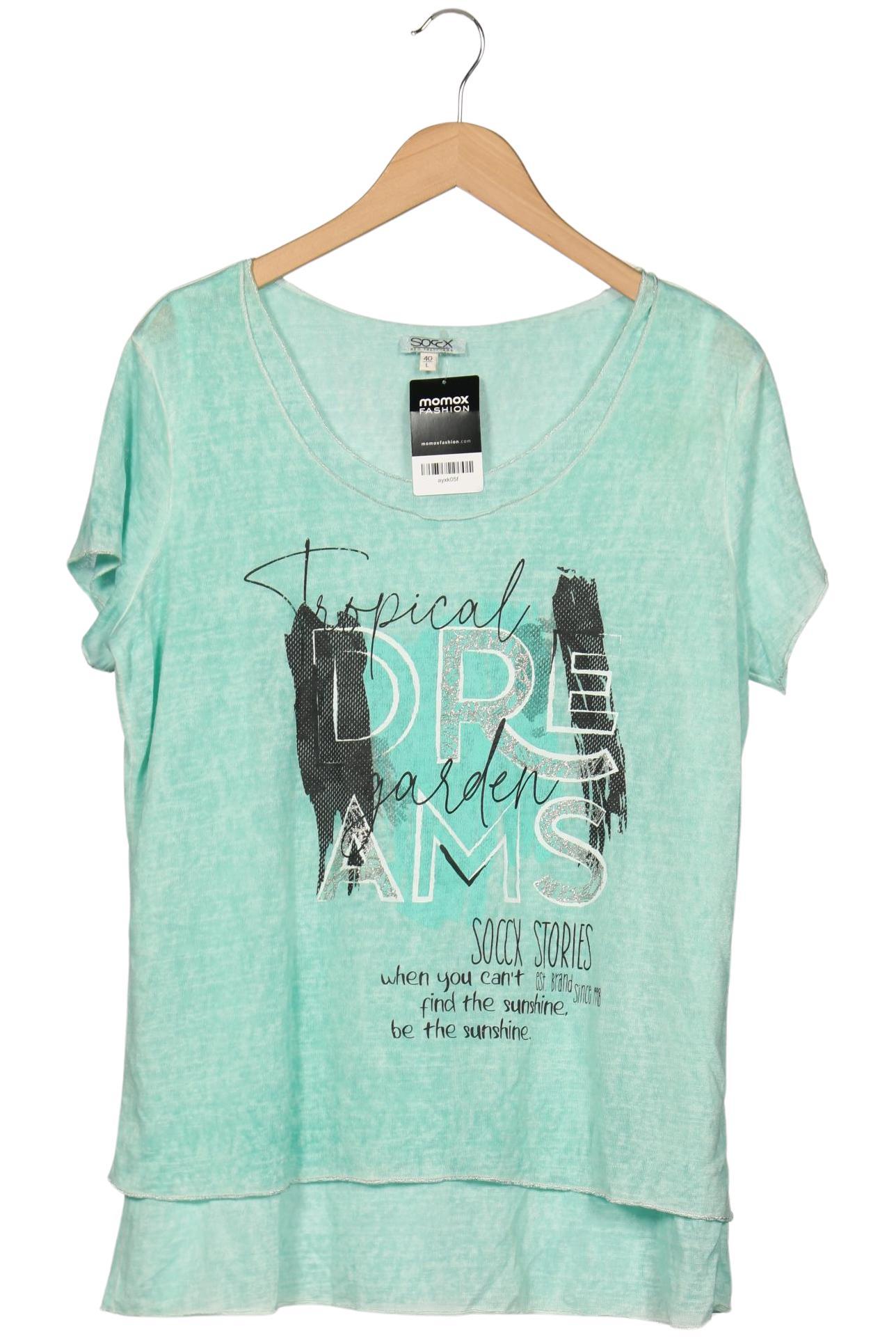 

Soccx Damen T-Shirt, türkis, Gr. 40
