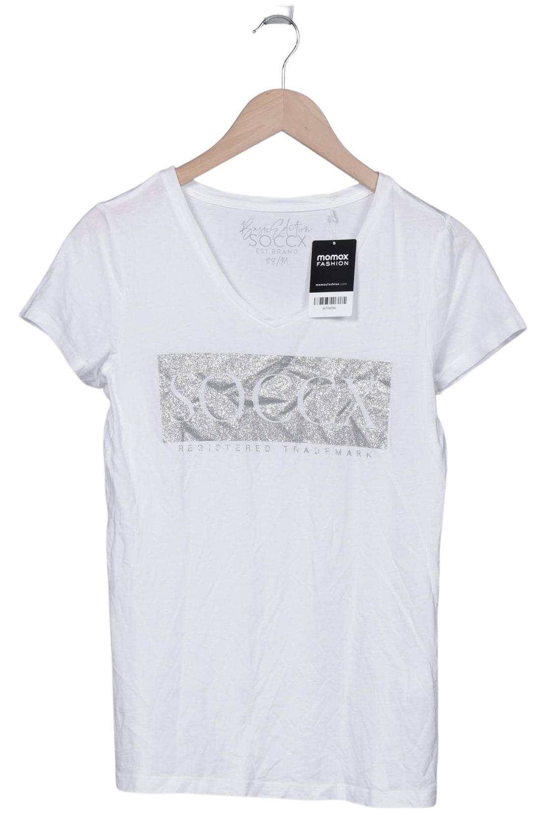

Soccx Damen T-Shirt, weiß, Gr. 38