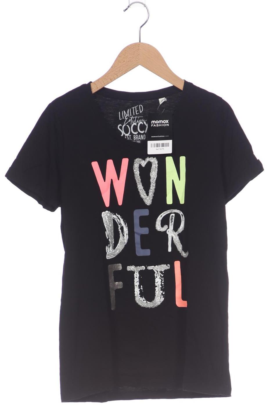 

Soccx Damen T-Shirt, schwarz, Gr. 38