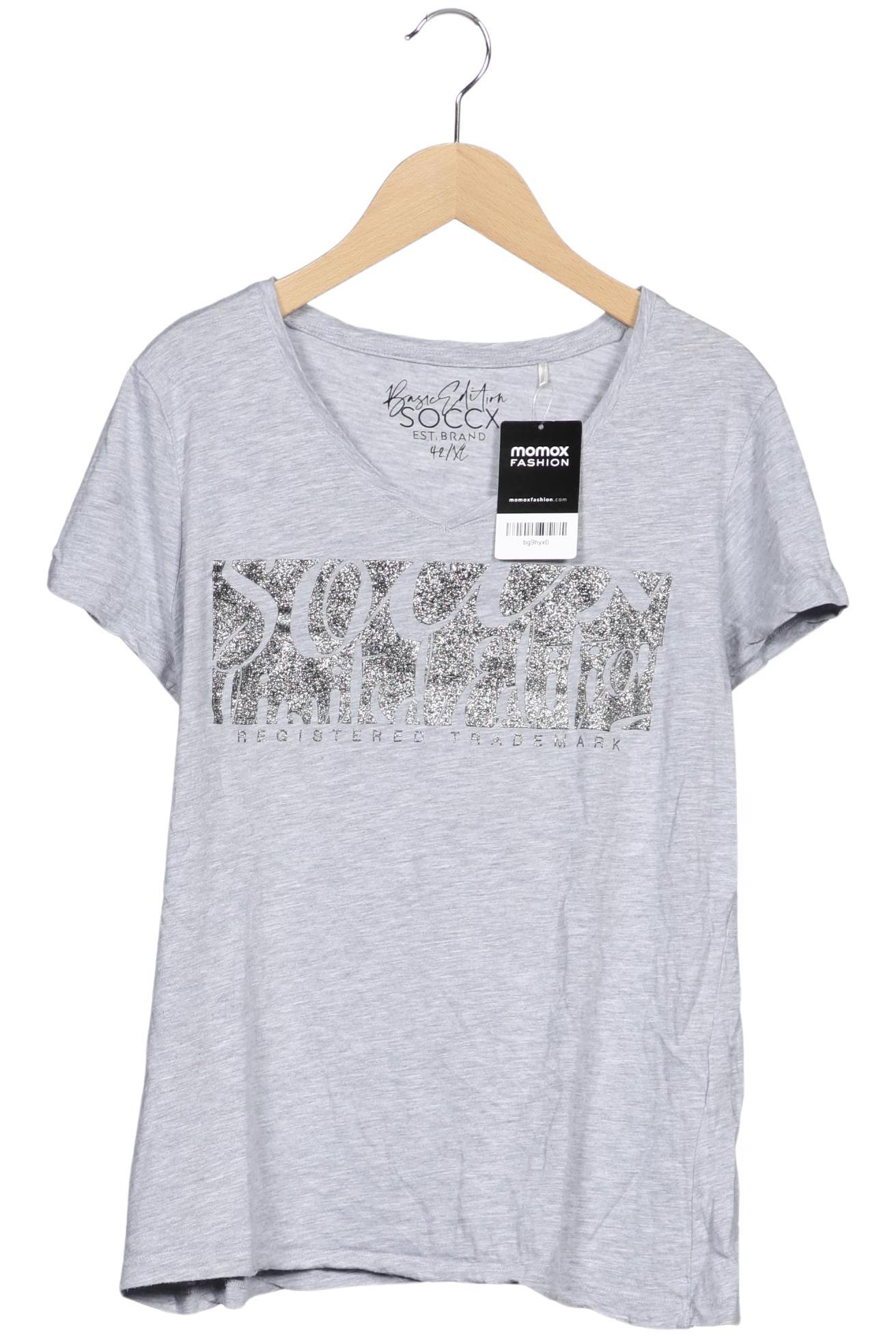 

Soccx Damen T-Shirt, grau, Gr. 42