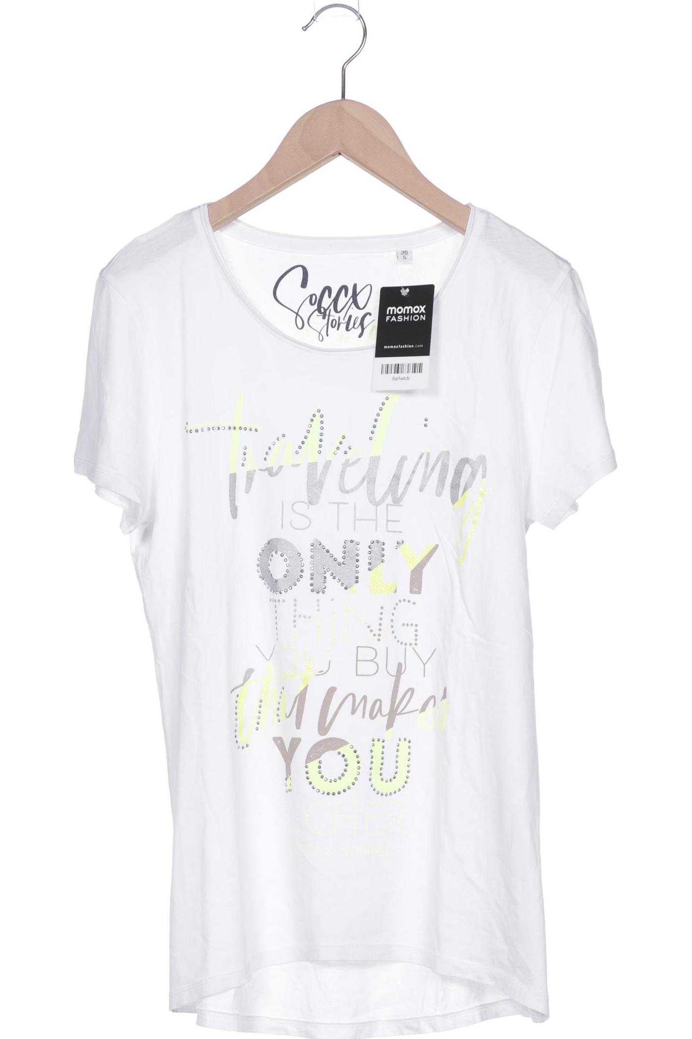 

Soccx Damen T-Shirt, weiß, Gr. 36