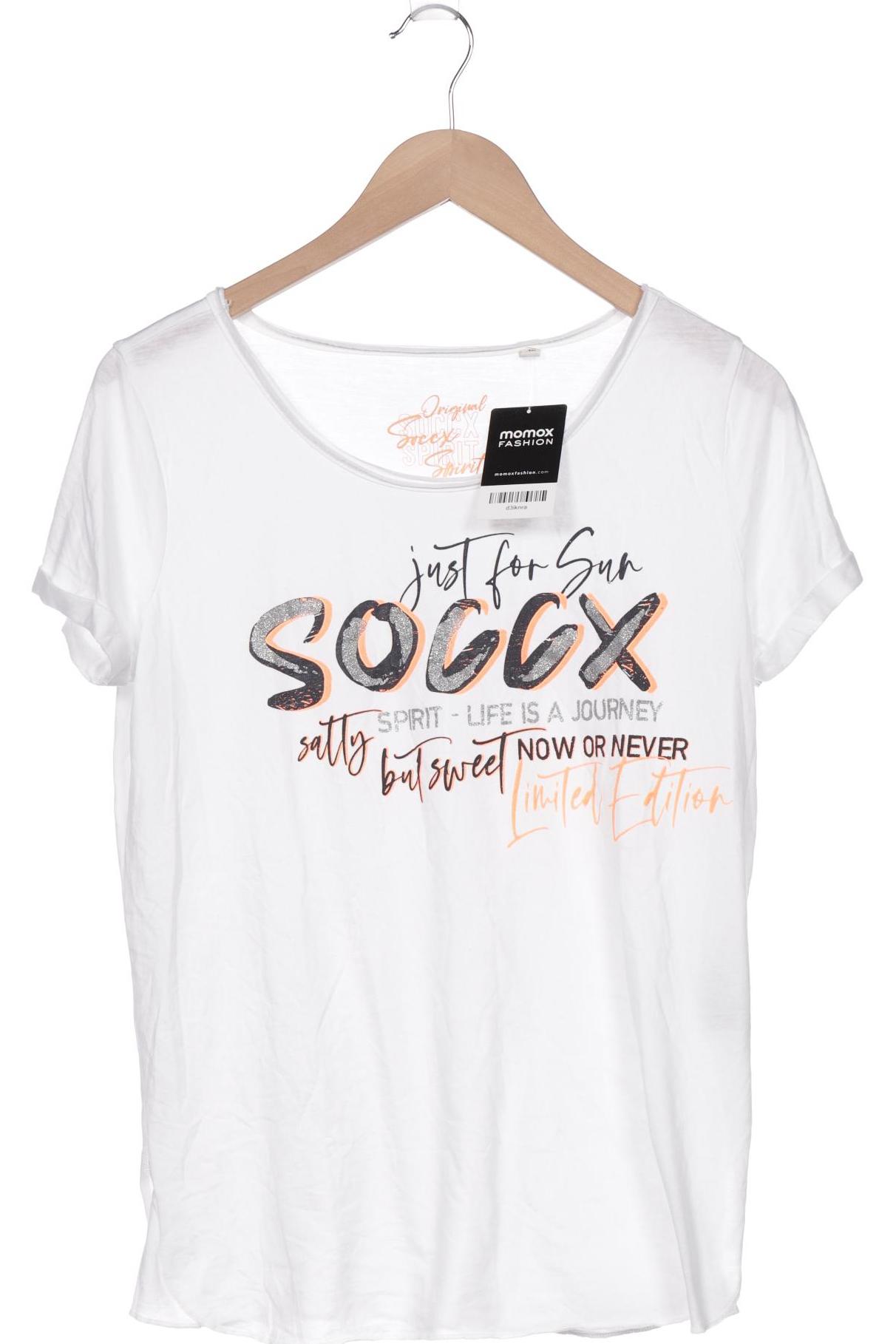 

Soccx Damen T-Shirt, weiß, Gr. 38