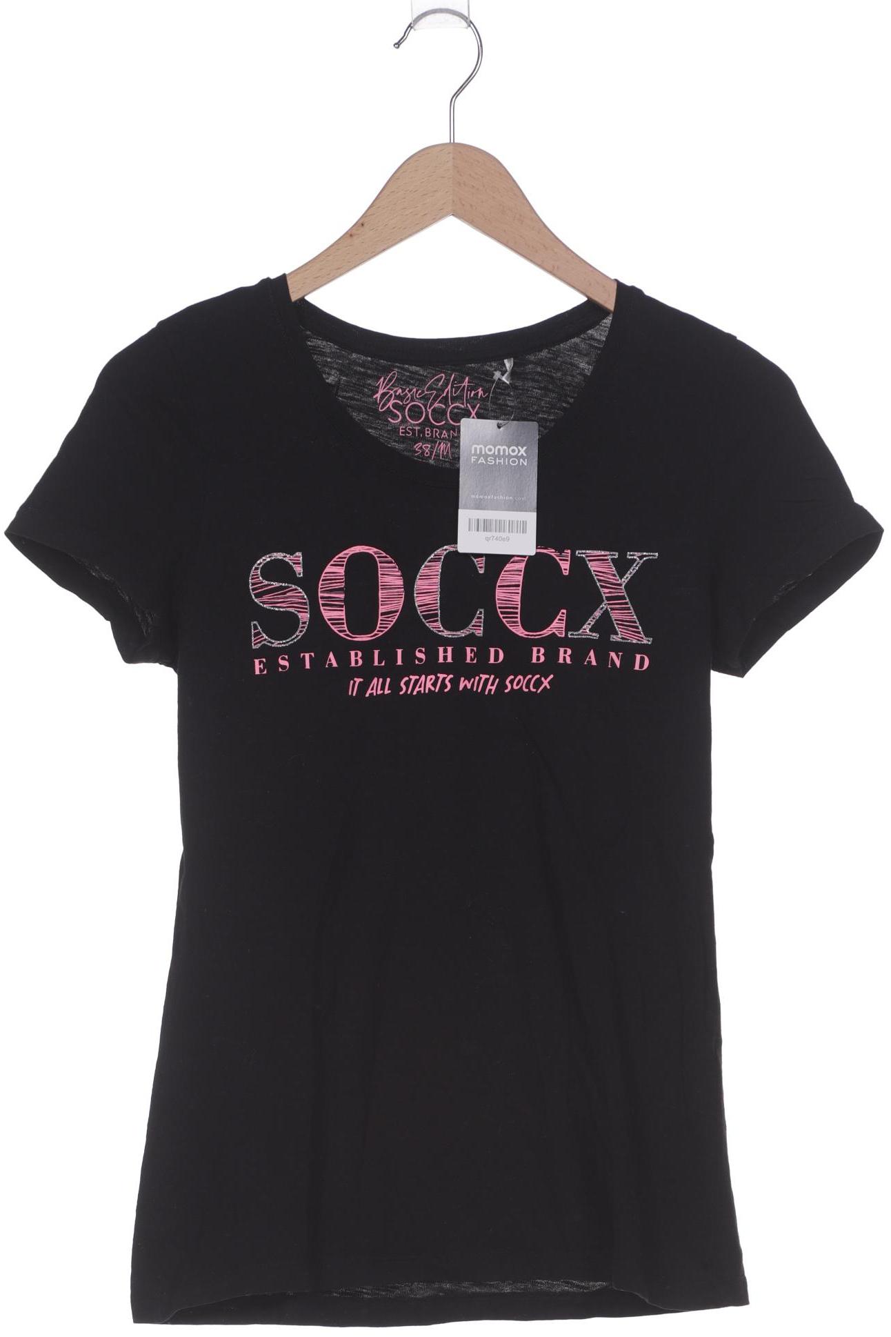 

Soccx Damen T-Shirt, schwarz, Gr. 38