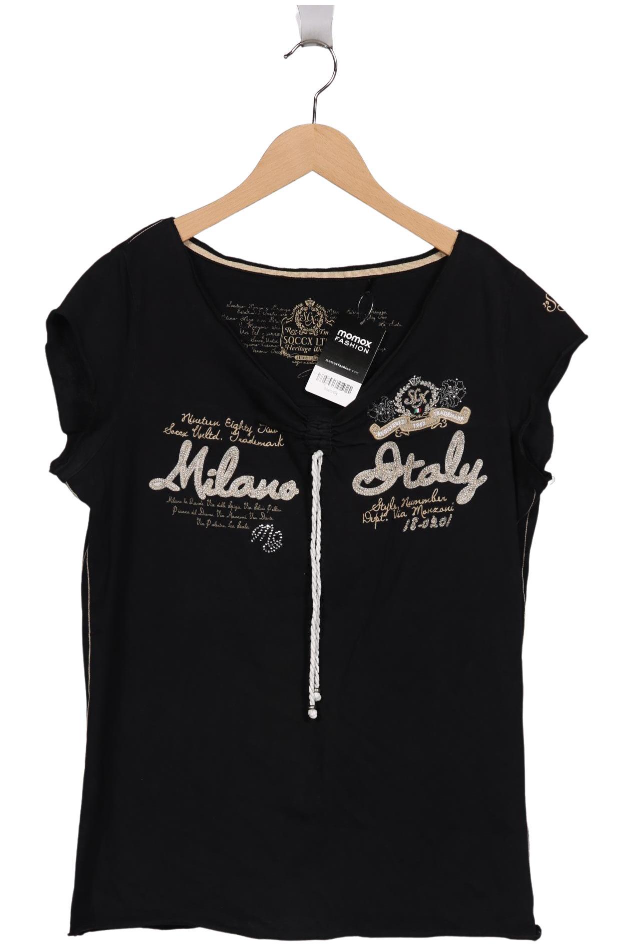 

Soccx Damen T-Shirt, schwarz, Gr. 42