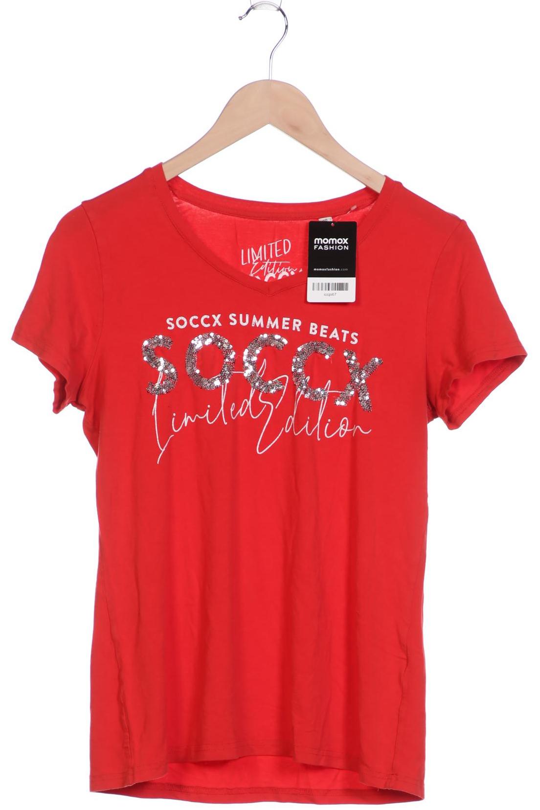 

Soccx Damen T-Shirt, rot, Gr. 38