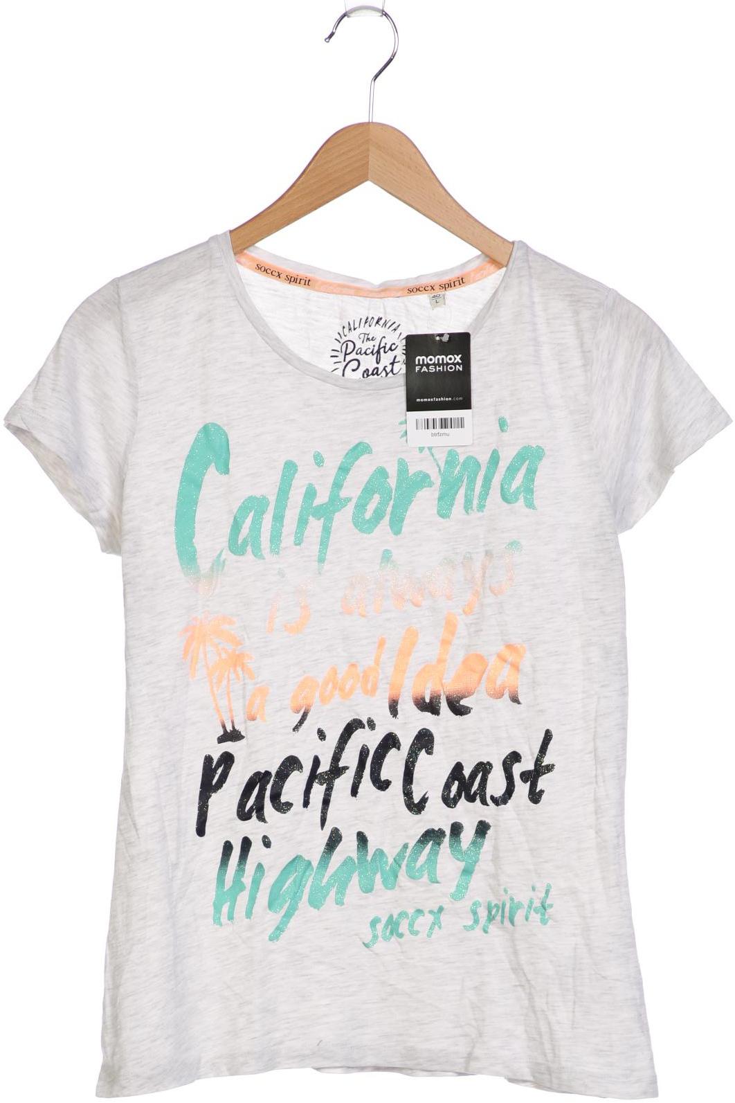 

Soccx Damen T-Shirt, grau, Gr. 40
