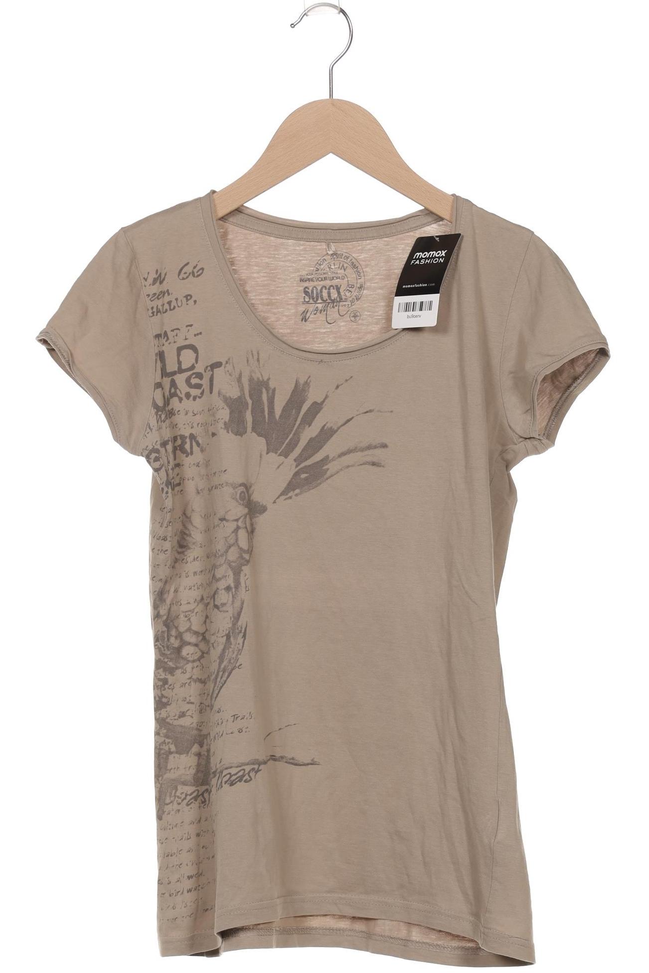 

Soccx Damen T-Shirt, beige, Gr. 36