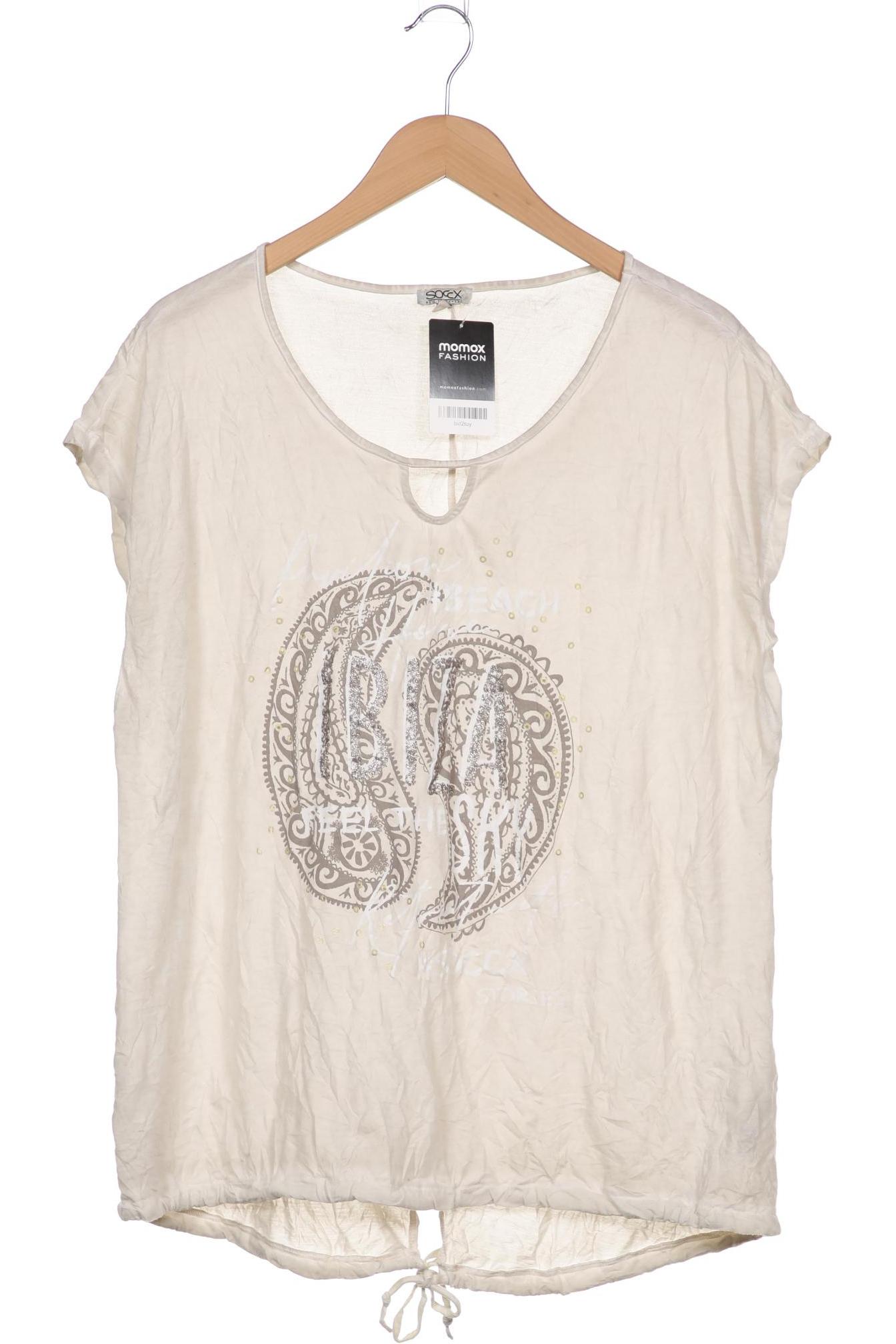 

Soccx Damen T-Shirt, beige, Gr. 44
