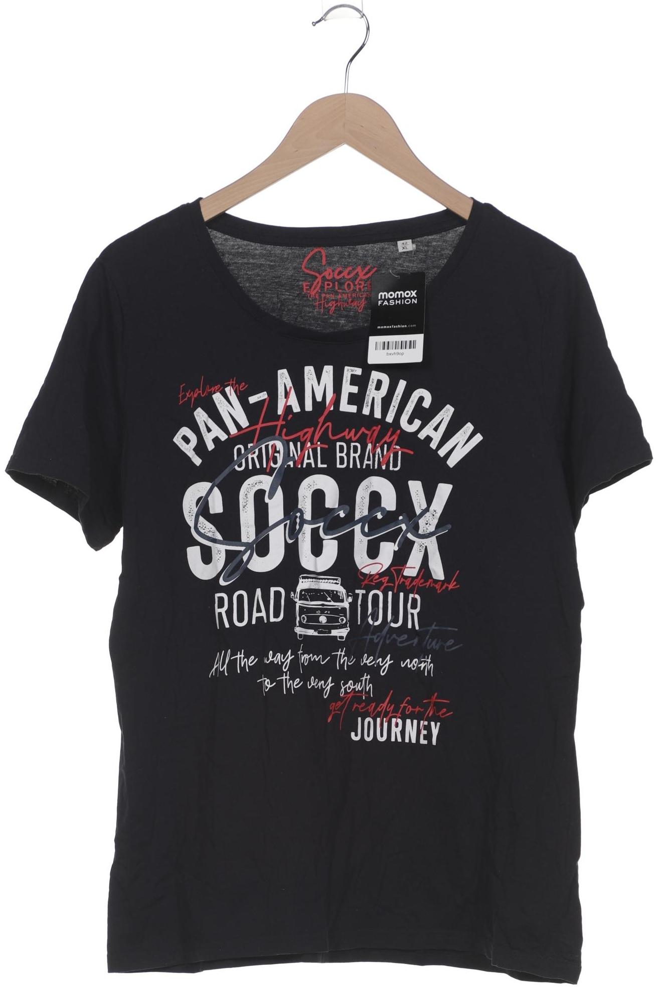 

Soccx Damen T-Shirt, marineblau, Gr. 42