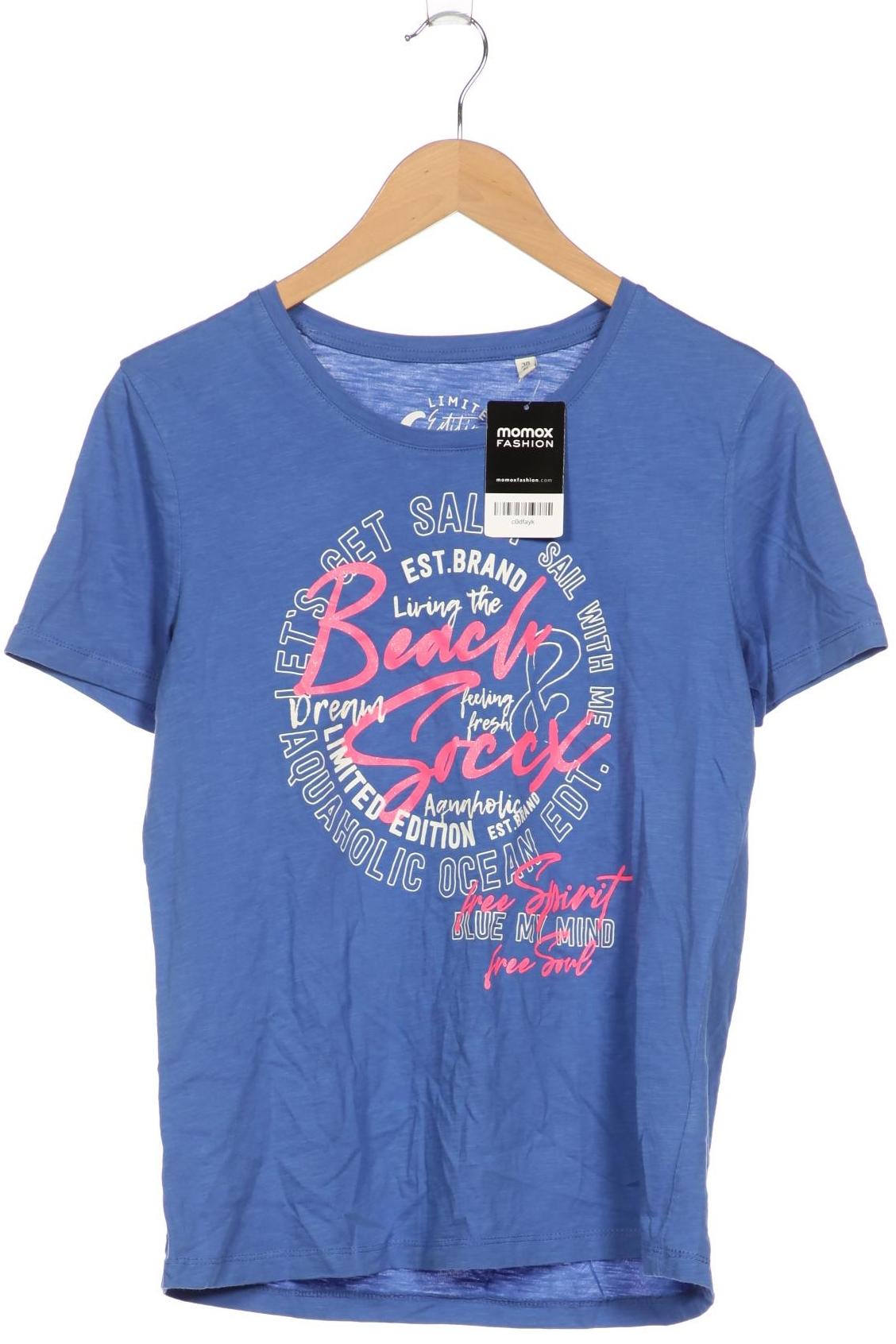 

Soccx Damen T-Shirt, blau, Gr. 38