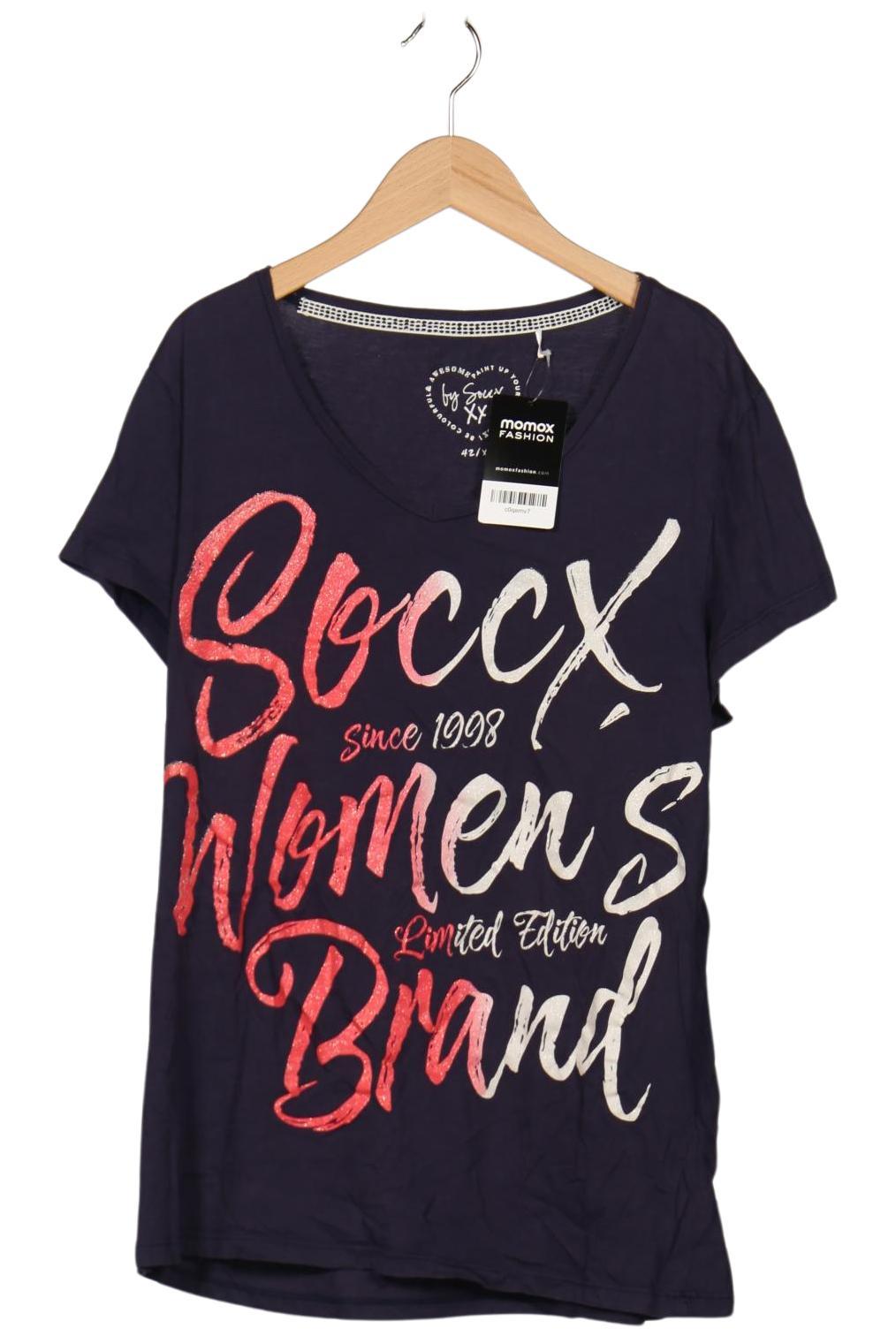 

Soccx Damen T-Shirt, marineblau, Gr. 42