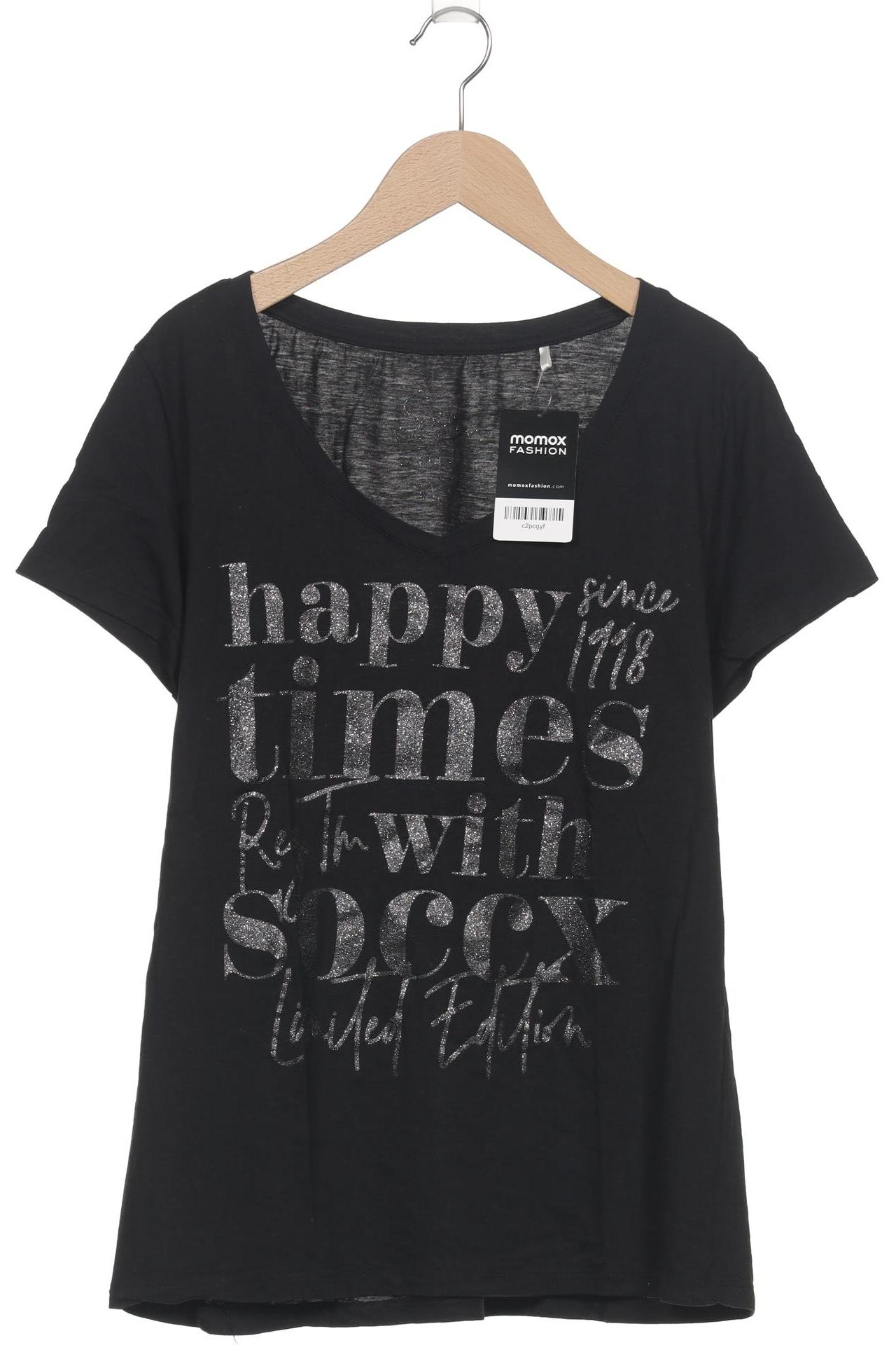 

Soccx Damen T-Shirt, schwarz, Gr. 42