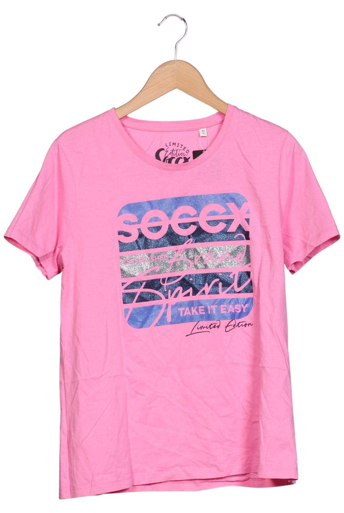 

Soccx Damen T-Shirt, pink, Gr. 42