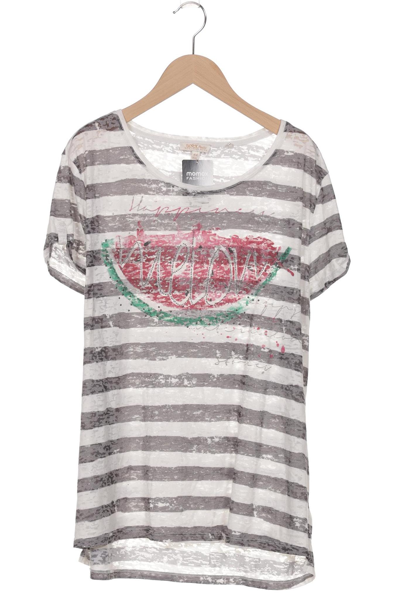 

Soccx Damen T-Shirt, grau, Gr. 44