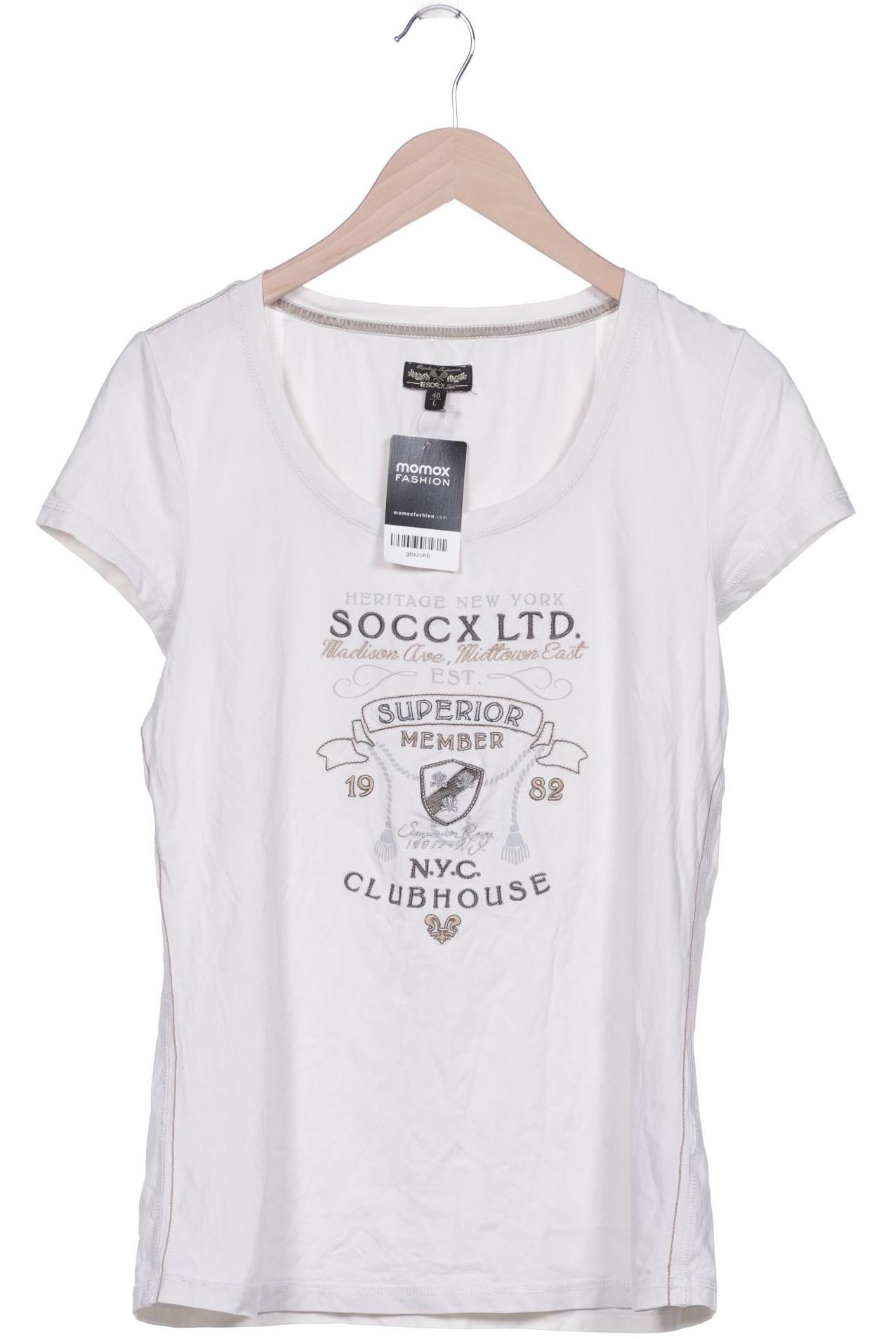 

Soccx Damen T-Shirt, weiß, Gr. 40