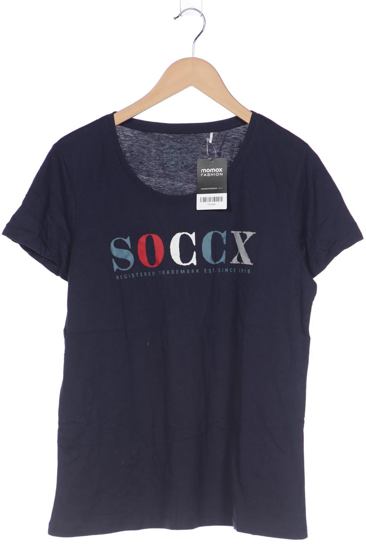 

Soccx Damen T-Shirt, marineblau, Gr. 42