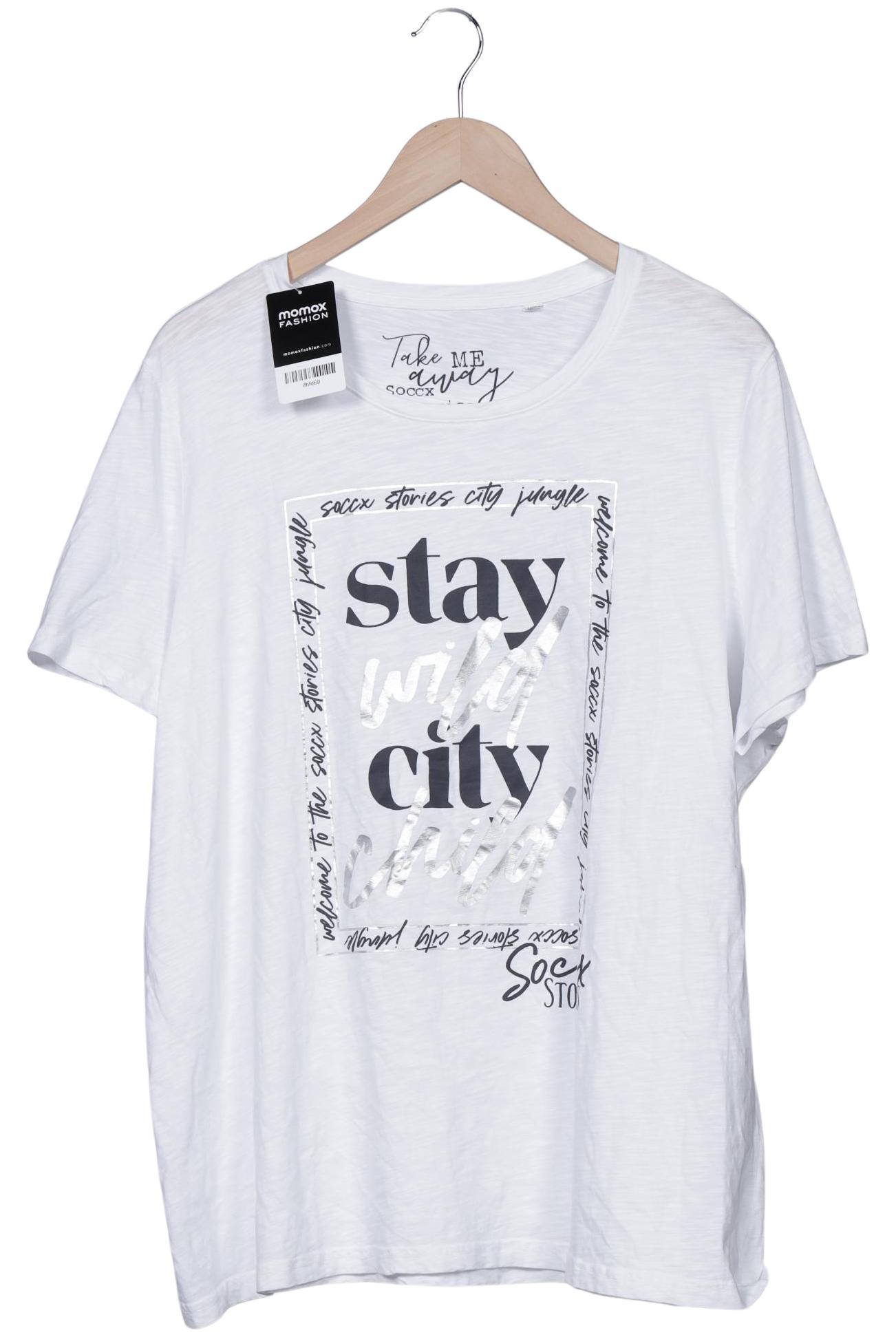 

Soccx Damen T-Shirt, weiß, Gr. 48