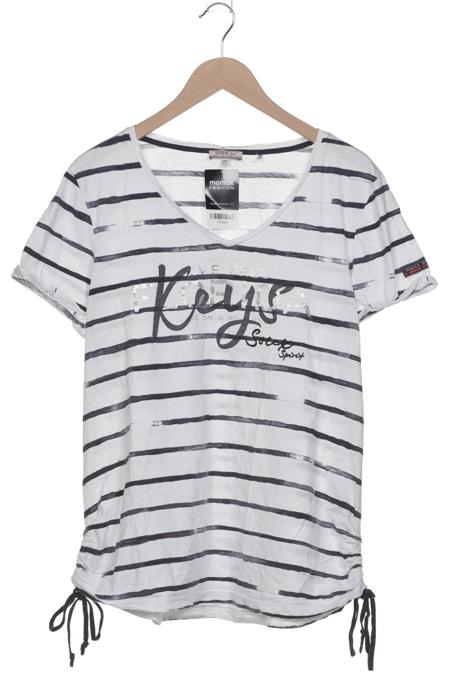 

Soccx Damen T-Shirt, grau, Gr. 44