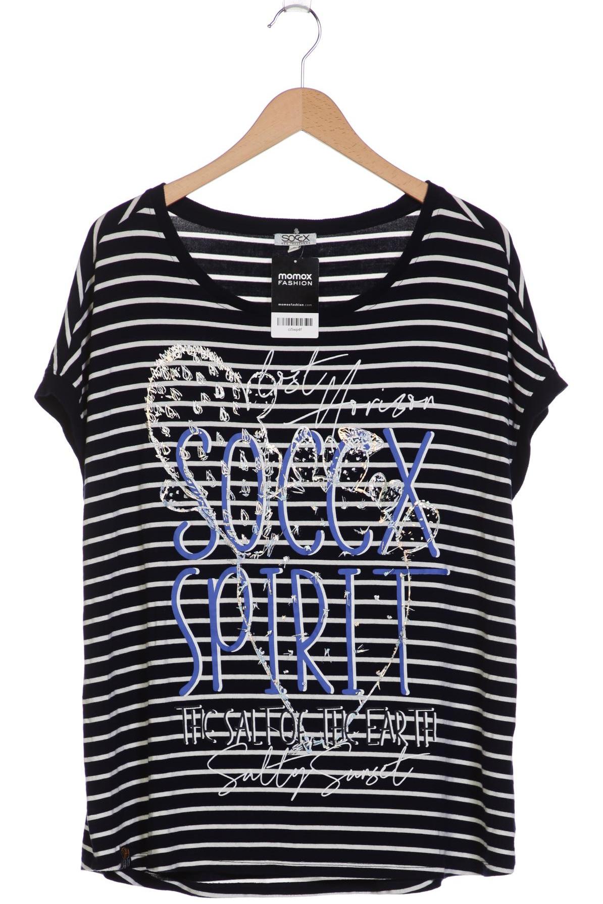 

Soccx Damen T-Shirt, marineblau, Gr. 44
