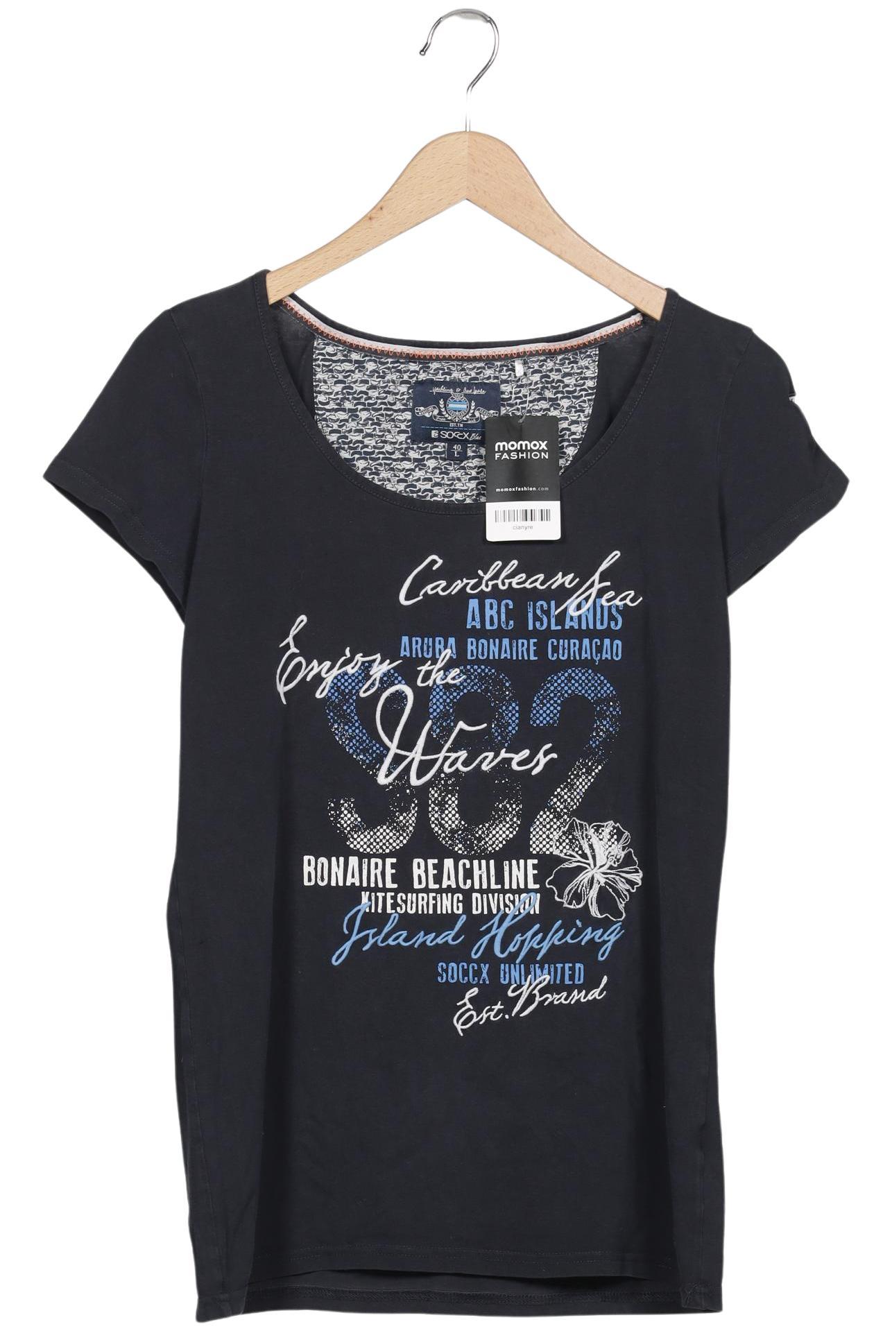 

Soccx Damen T-Shirt, marineblau, Gr. 40