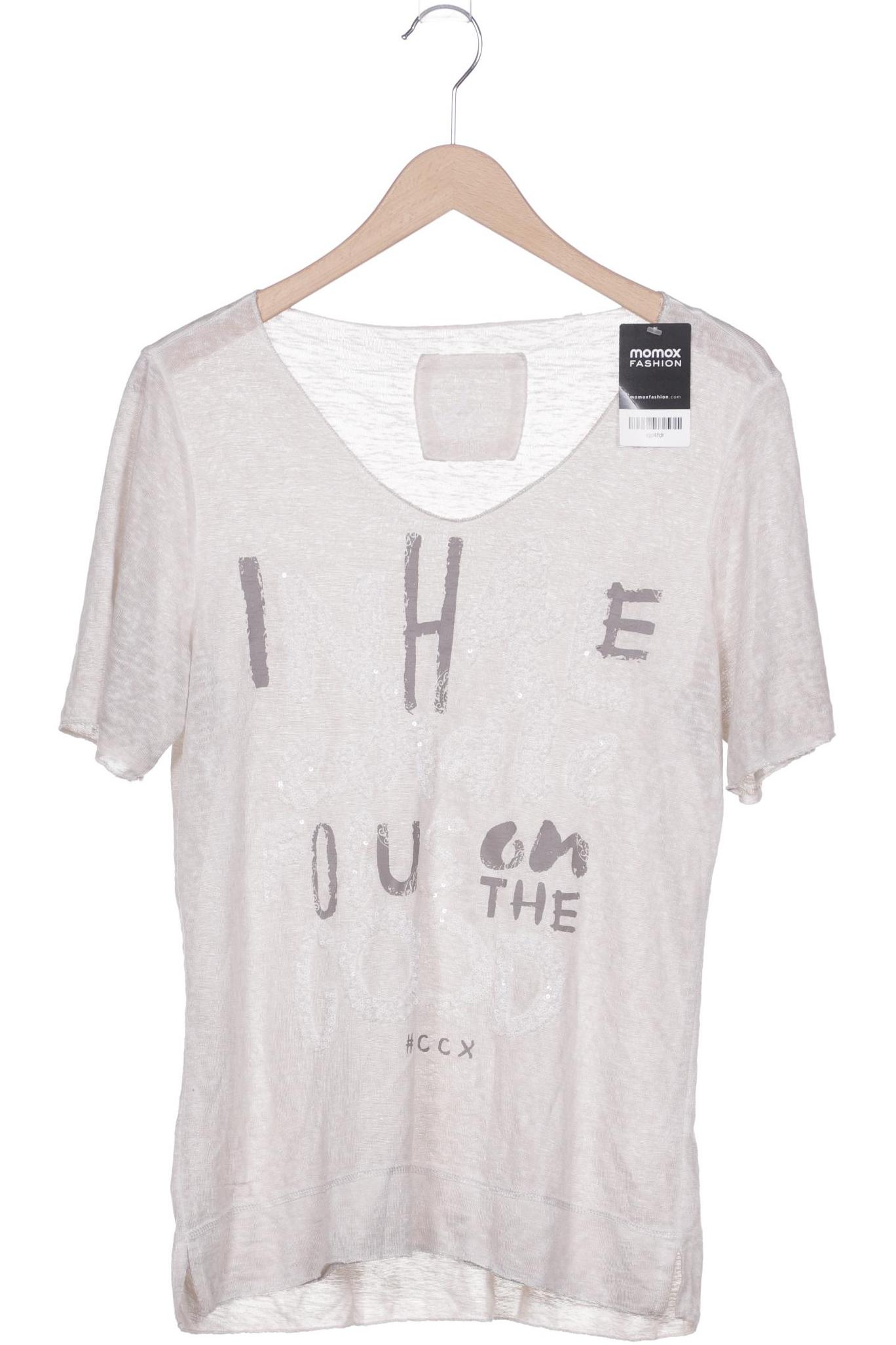 

Soccx Damen T-Shirt, beige, Gr. 44