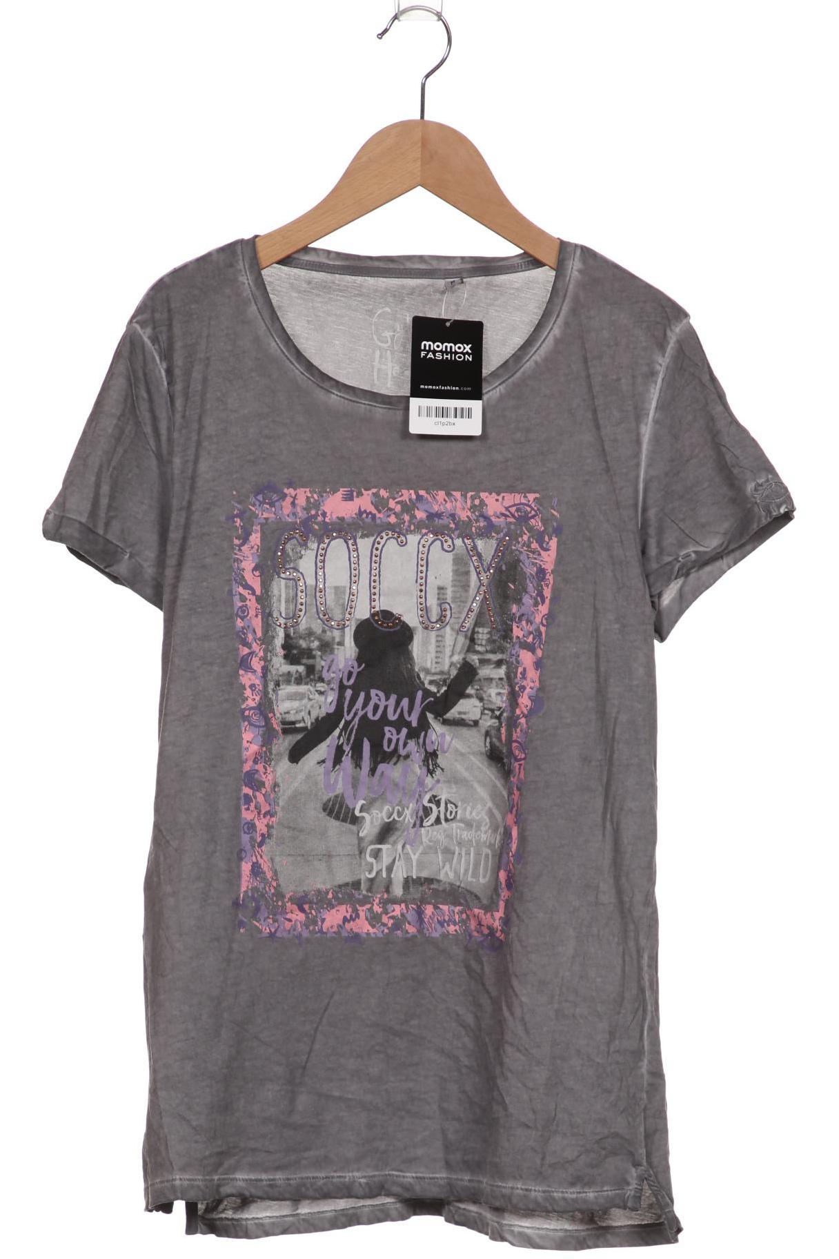 

SOCCX Damen T-Shirt, grau
