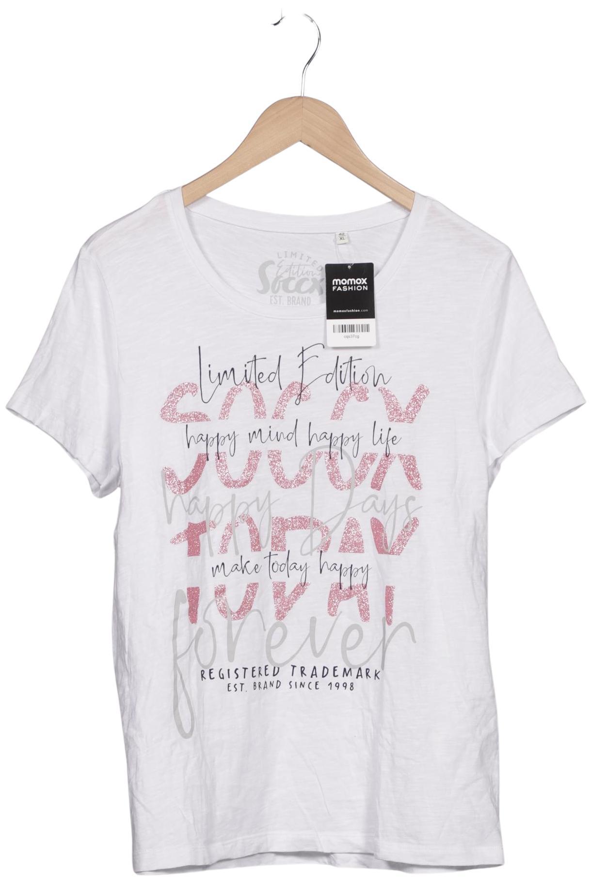 

Soccx Damen T-Shirt, weiß, Gr. 42