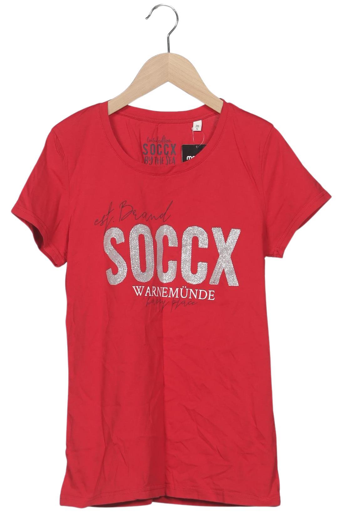

Soccx Damen T-Shirt, rot, Gr. 36