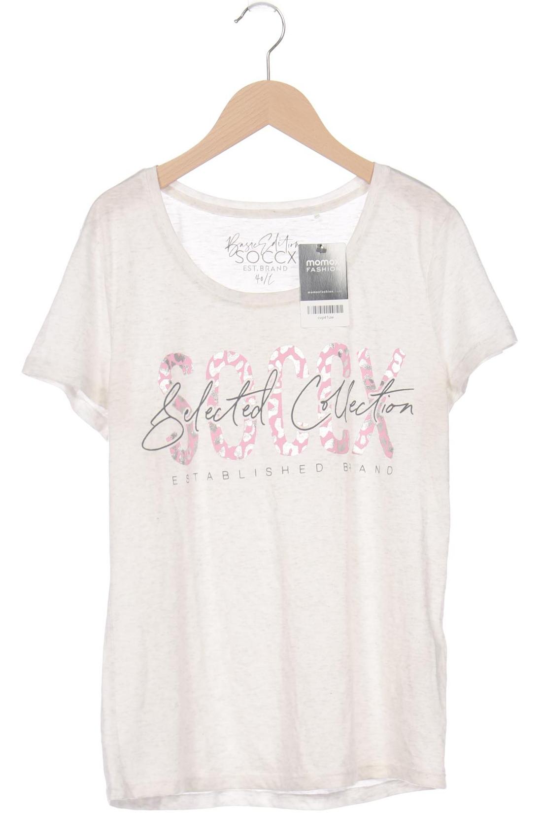 

Soccx Damen T-Shirt, cremeweiß, Gr. 40
