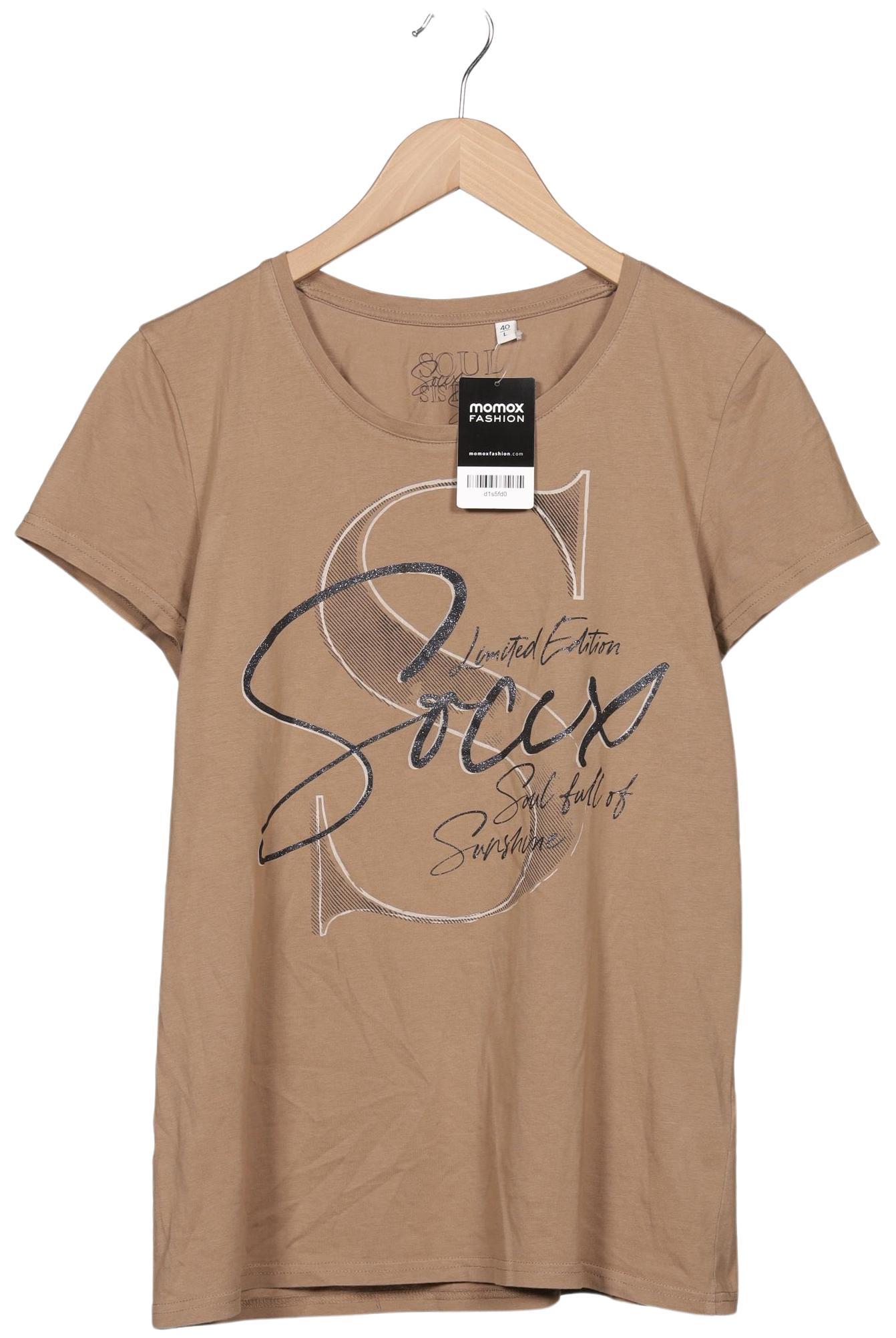 

Soccx Damen T-Shirt, braun, Gr. 40