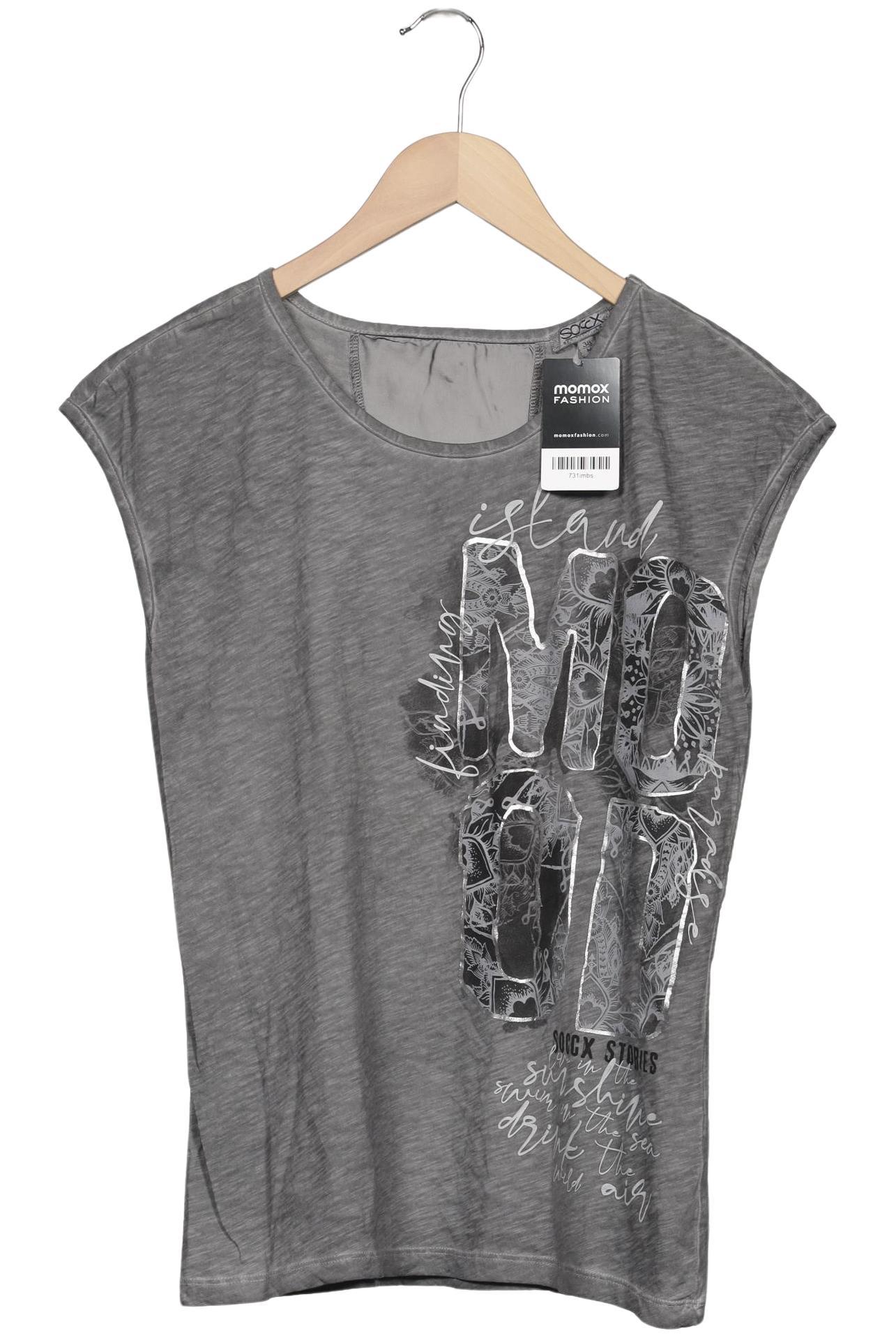 

Soccx Damen T-Shirt, grau, Gr. 38