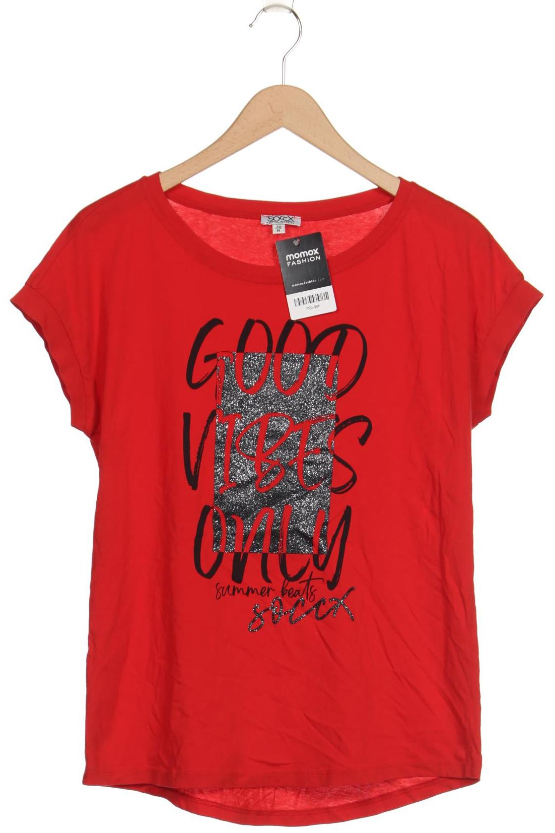 

Soccx Damen T-Shirt, rot, Gr. 38