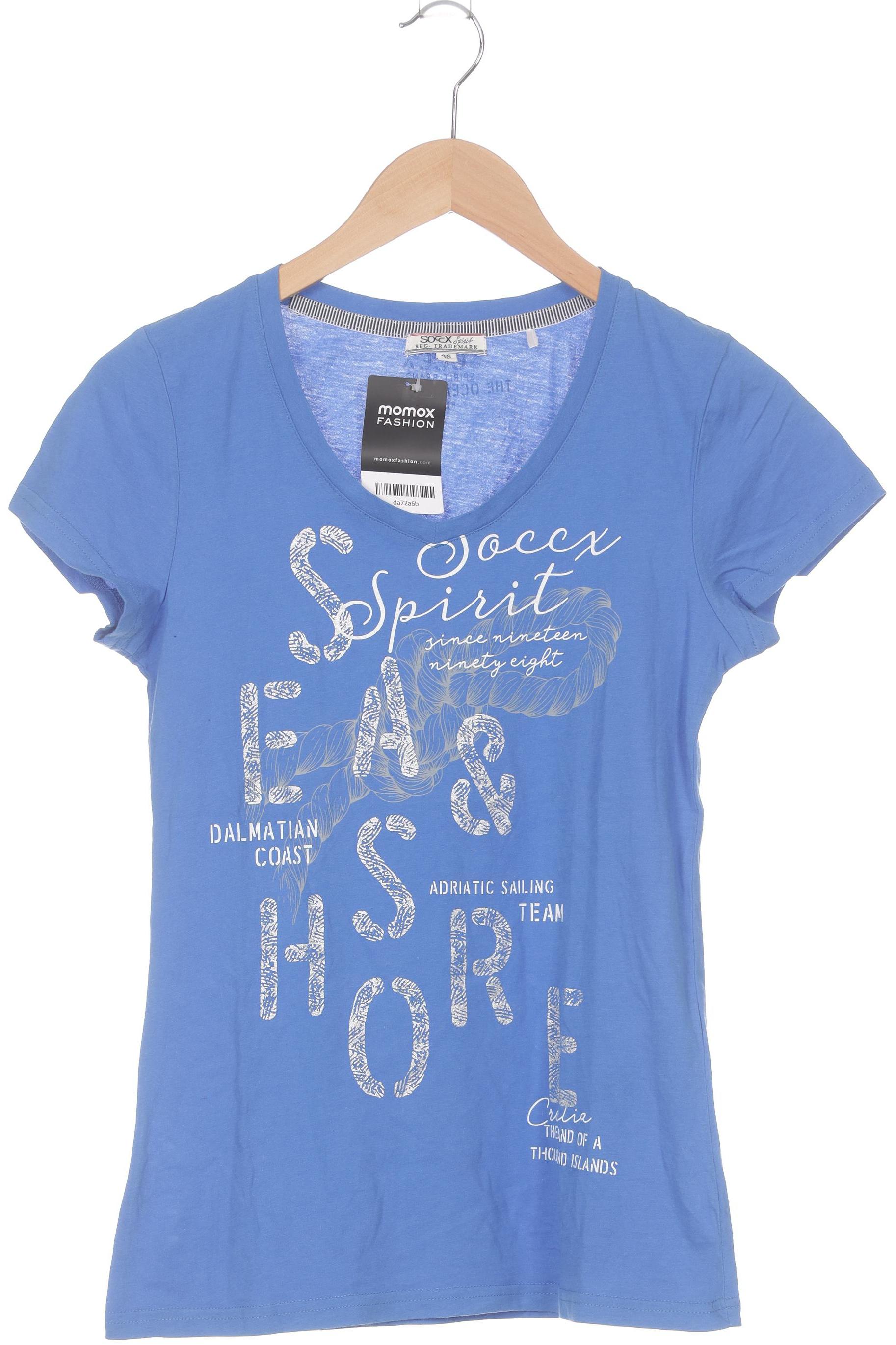 

Soccx Damen T-Shirt, blau, Gr. 36