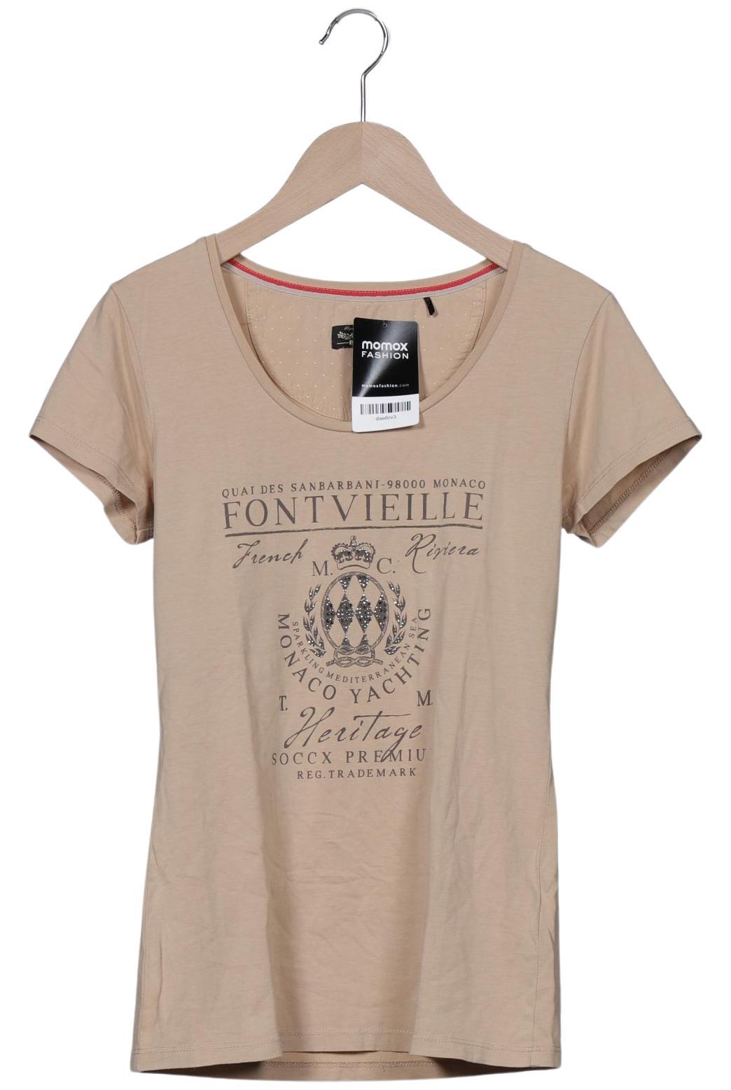 

Soccx Damen T-Shirt, beige, Gr. 34