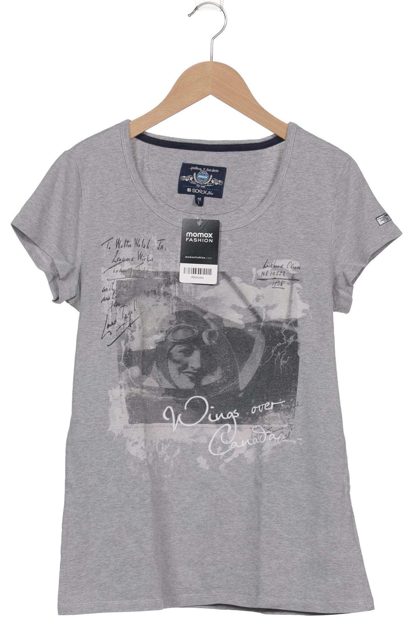 

Soccx Damen T-Shirt, grau, Gr. 40