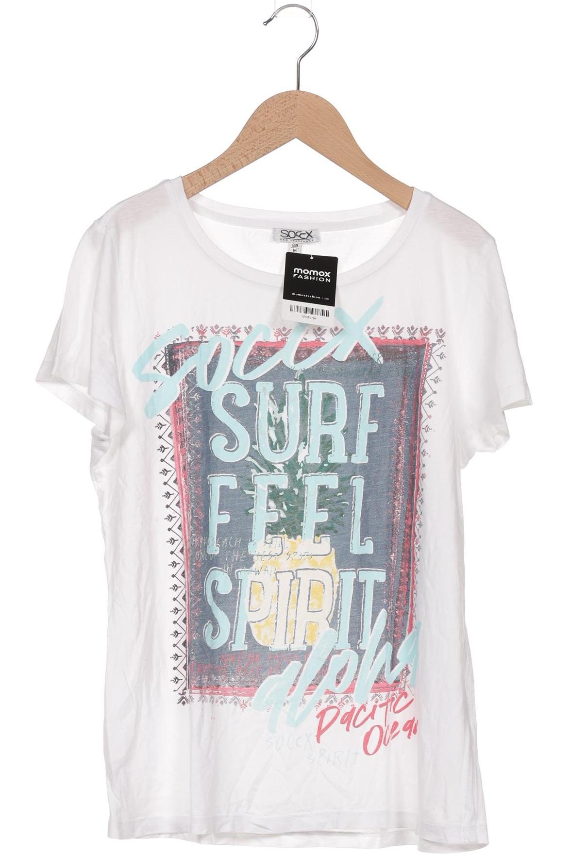 

Soccx Damen T-Shirt, weiß, Gr. 38