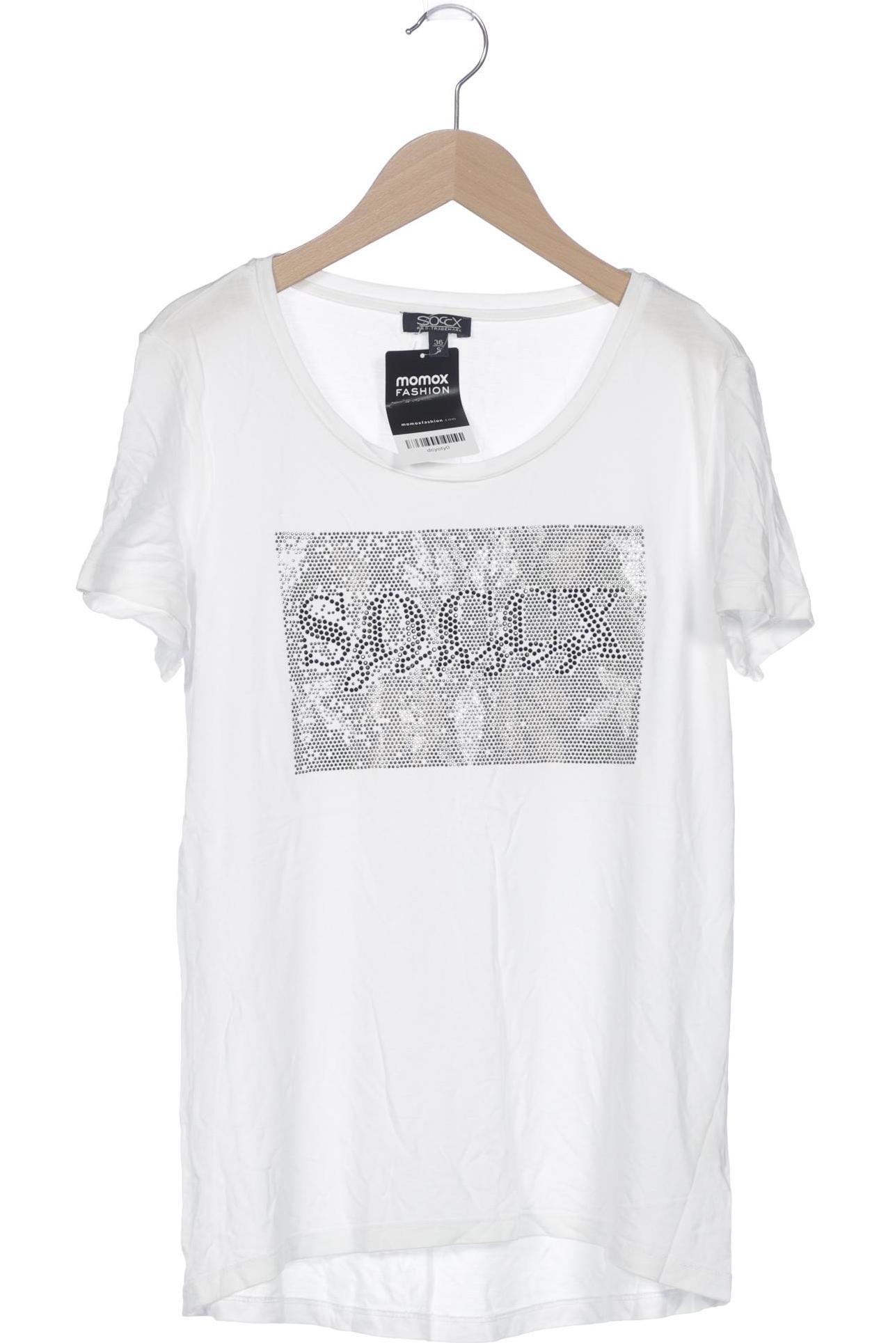

Soccx Damen T-Shirt, weiß, Gr. 36