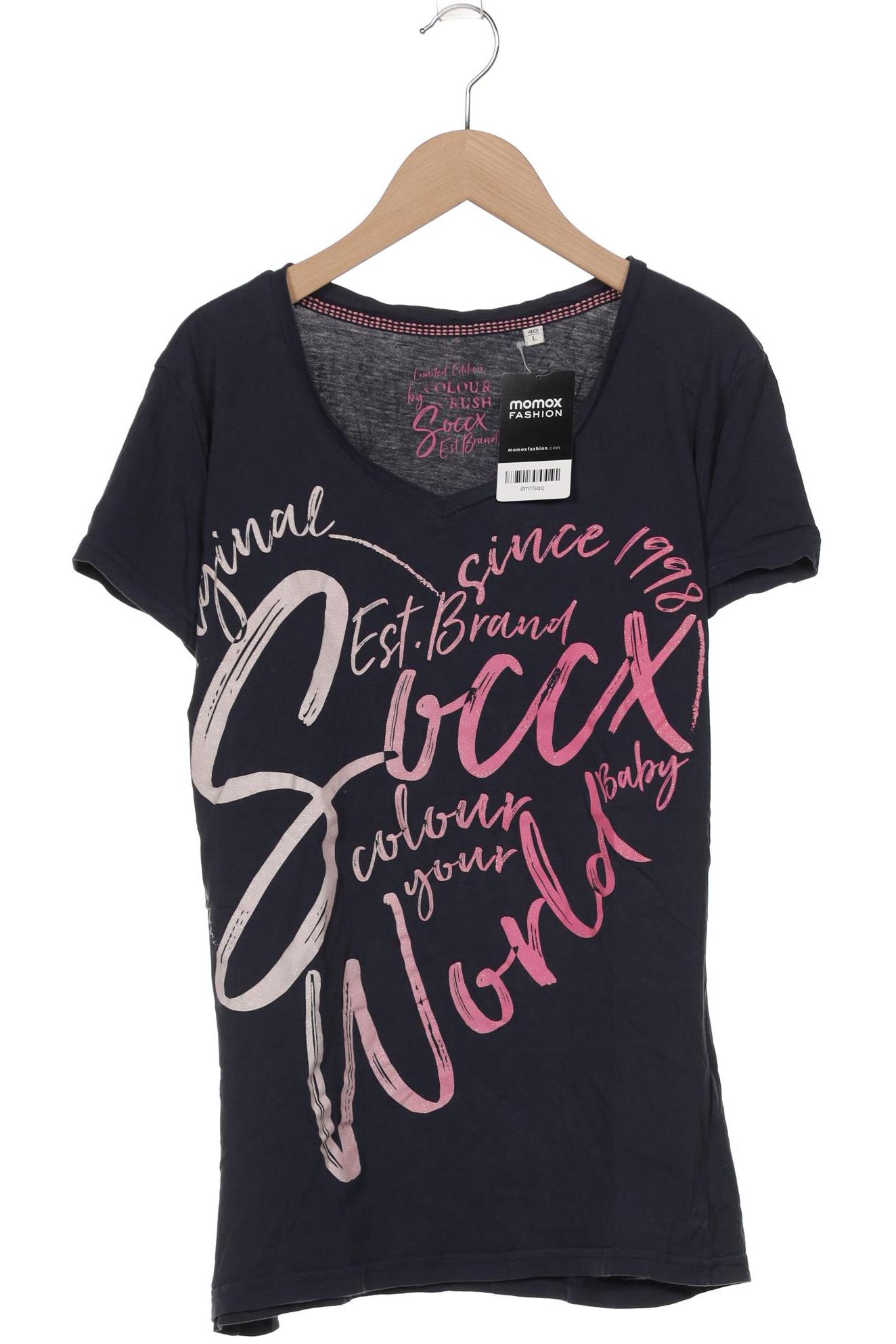 

Soccx Damen T-Shirt, marineblau, Gr. 40