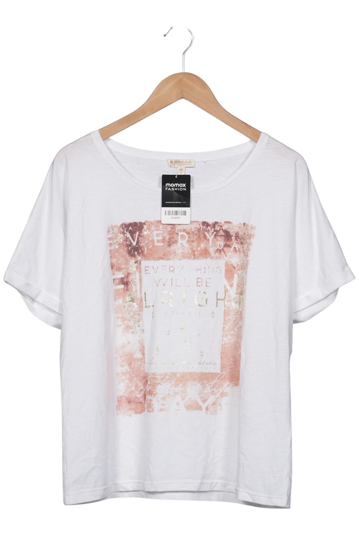 

Soccx Damen T-Shirt, weiß, Gr. 40