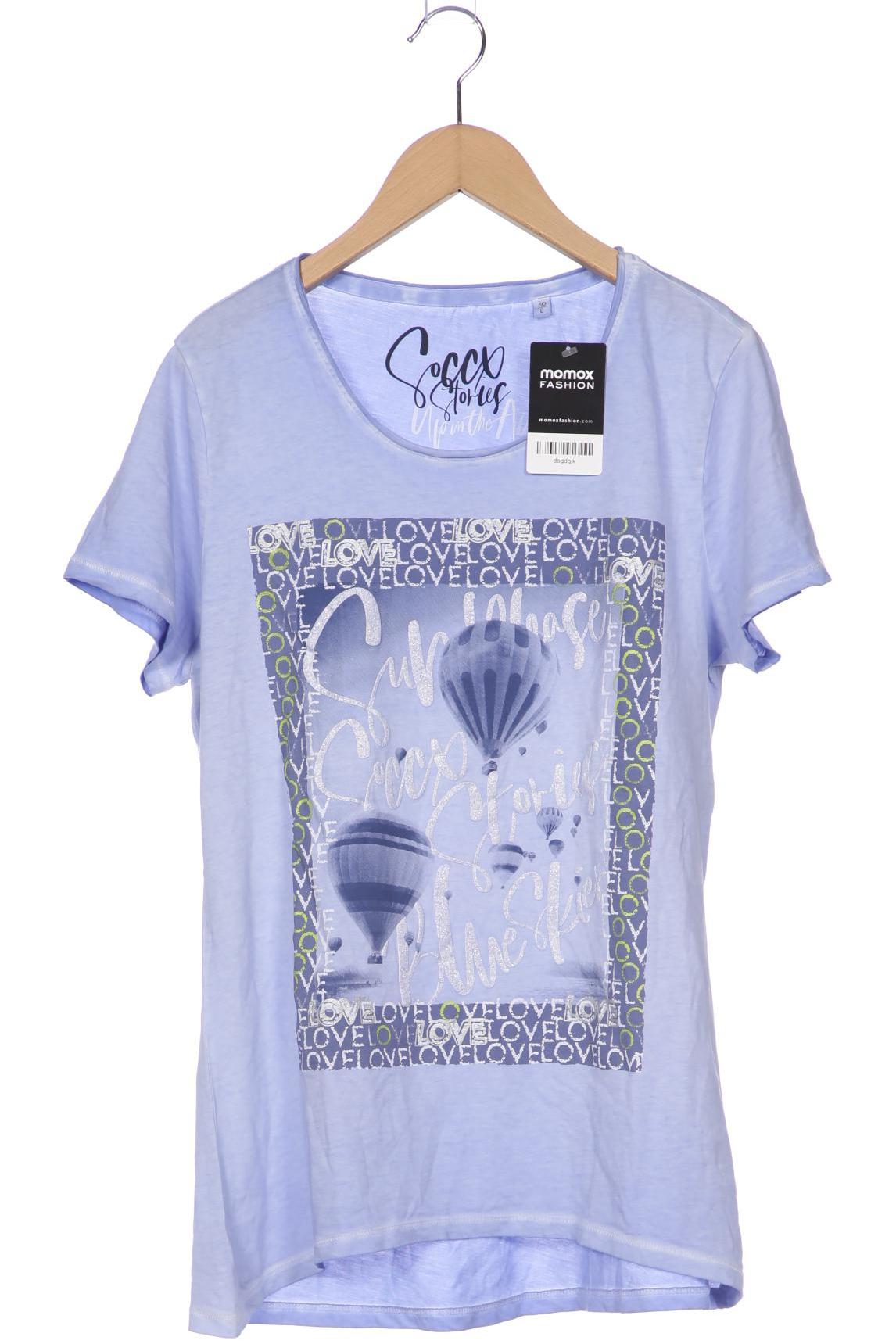 

SOCCX Damen T-Shirt, hellblau