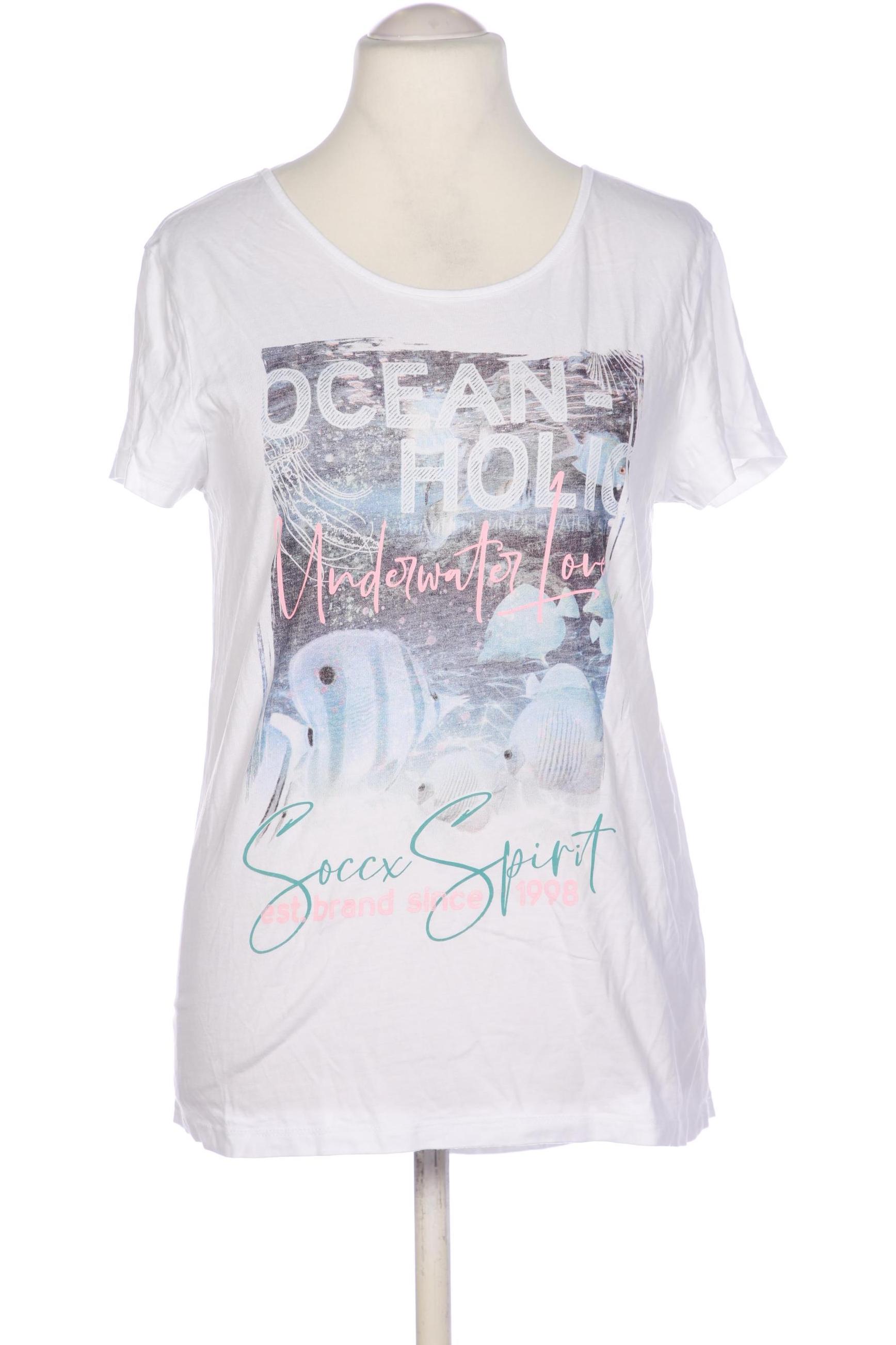 

Soccx Damen T-Shirt, weiß, Gr. 38