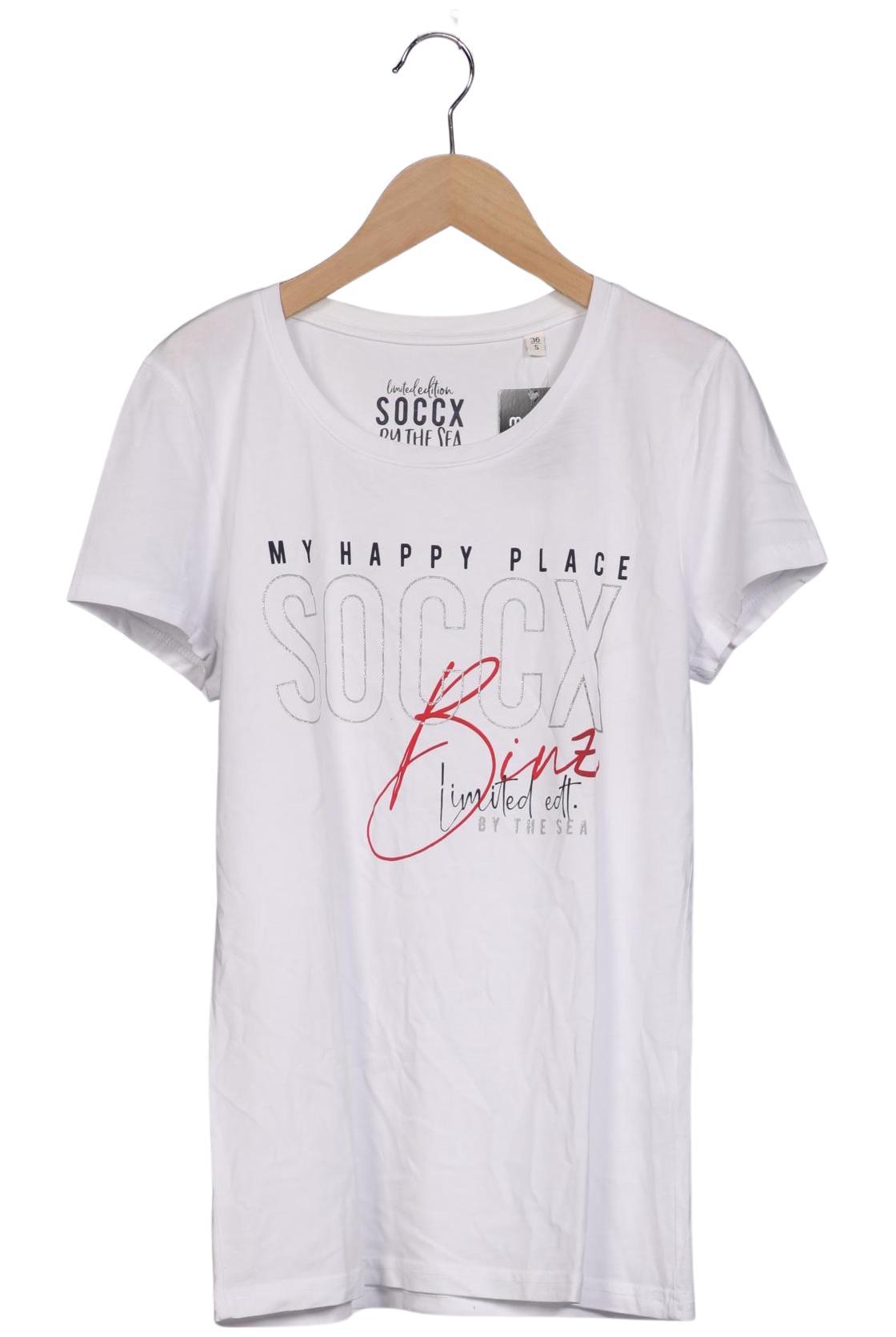 

Soccx Damen T-Shirt, weiß, Gr. 36