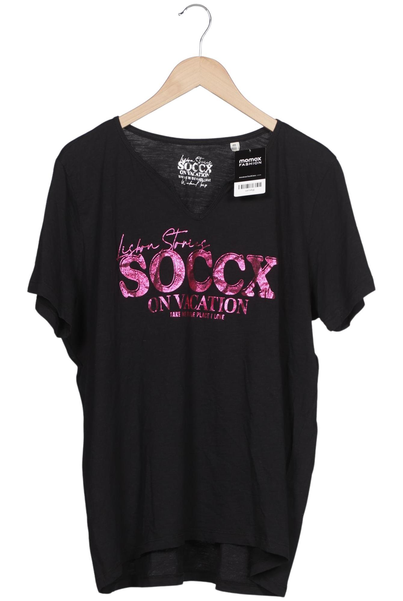 

Soccx Damen T-Shirt, schwarz, Gr. 46