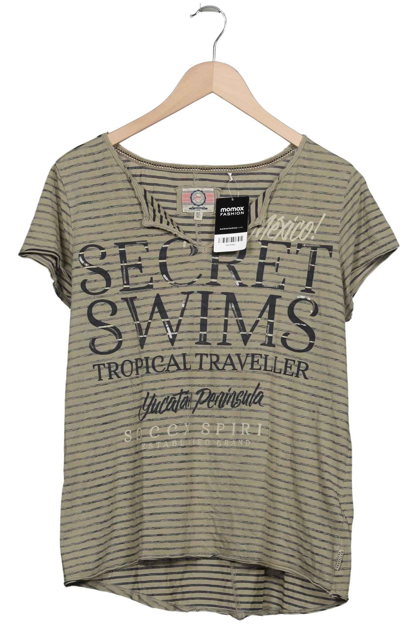 

Soccx Damen T-Shirt, grün, Gr. 42