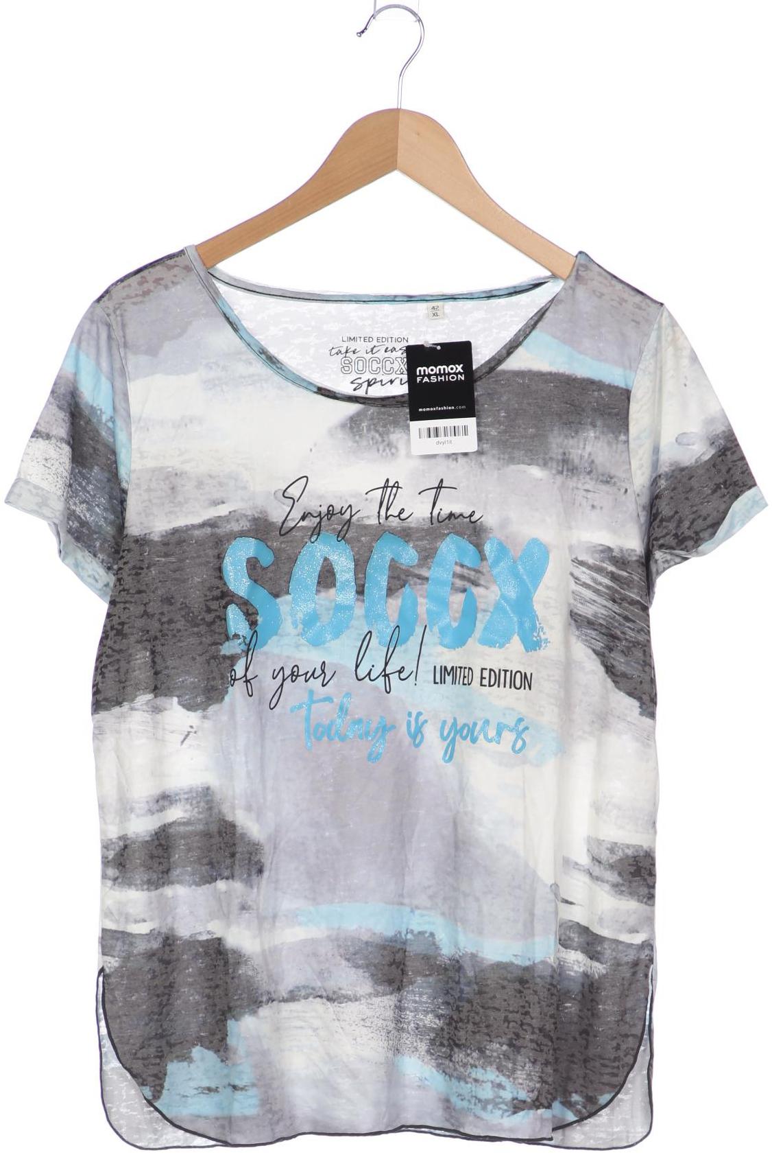 

Soccx Damen T-Shirt, grau, Gr. 42