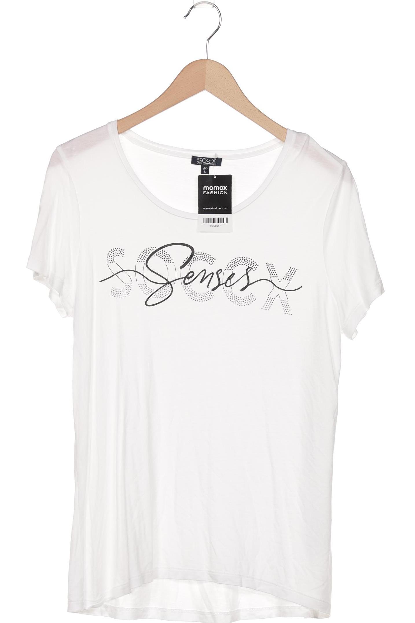 

Soccx Damen T-Shirt, weiß, Gr. 40