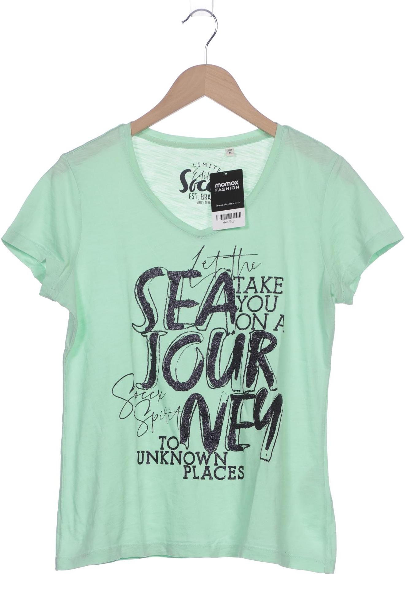 

Soccx Damen T-Shirt, hellgrün, Gr. 38