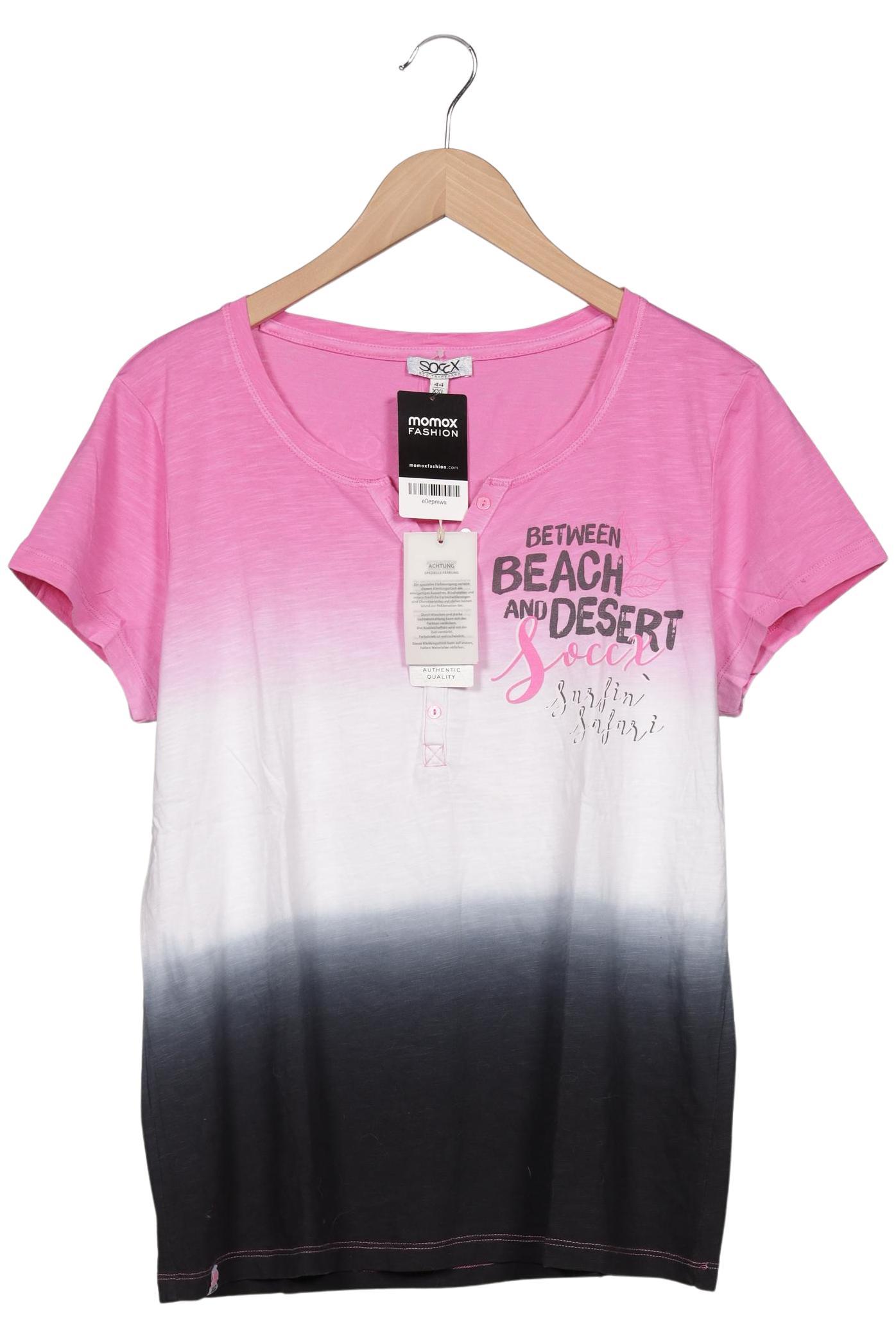 

Soccx Damen T-Shirt, pink, Gr. 44