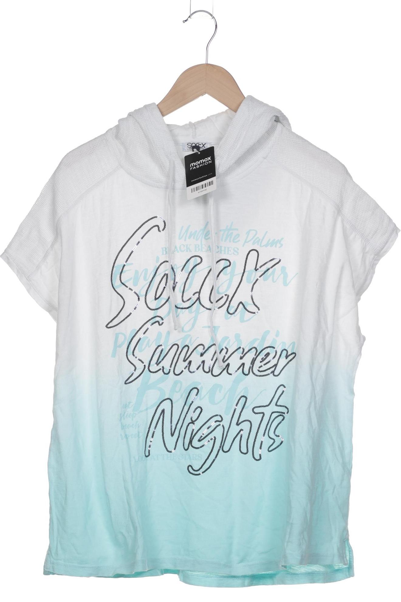 

Soccx Damen T-Shirt, weiß, Gr. 46
